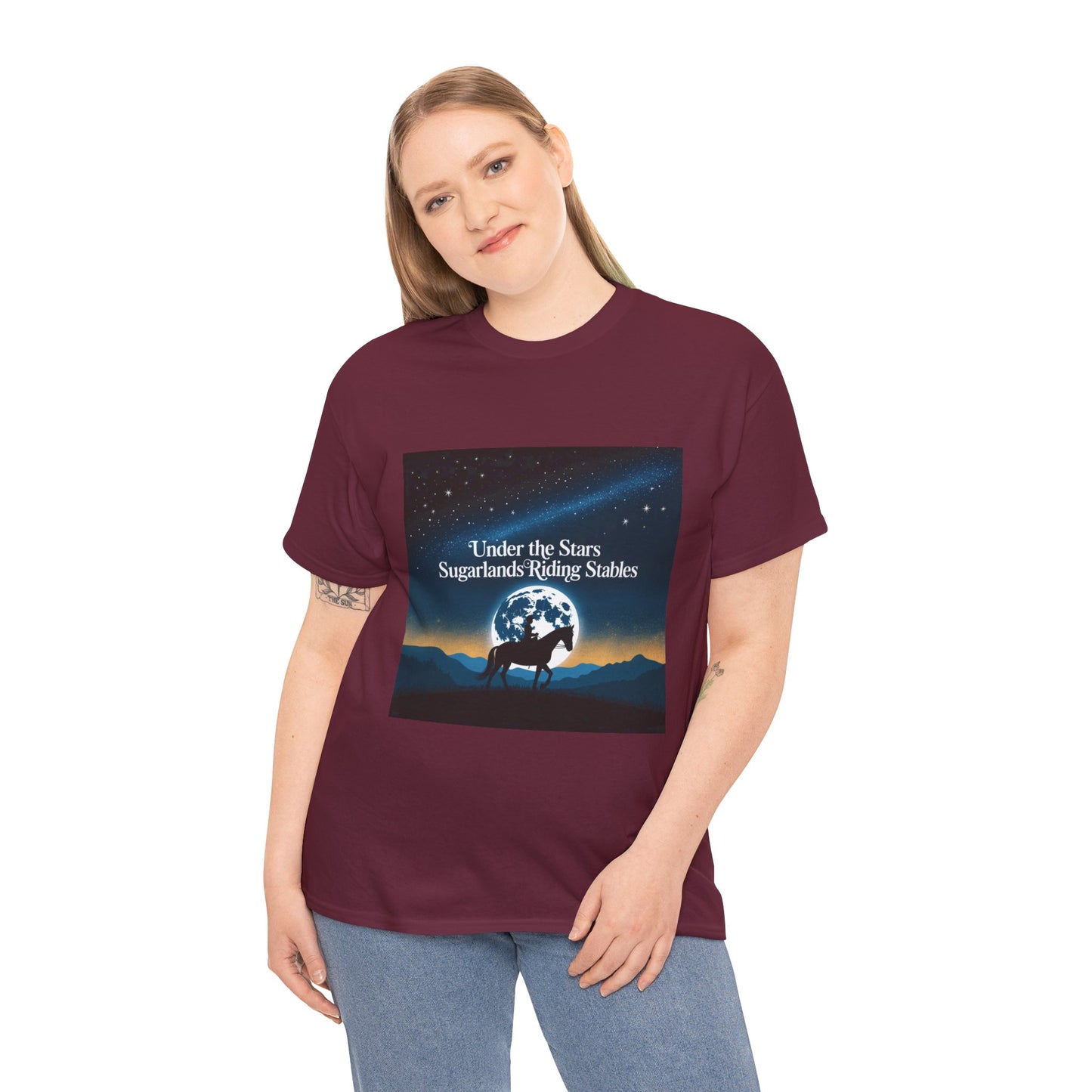 Under the Stars T-Shirt – Sugarlands Riding Stables Gatlinburg Smoky Mountains Horseback Tee