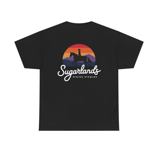 Sugarlands Riding Stables Sunset Rider Unisex Heavy Cotton Tee