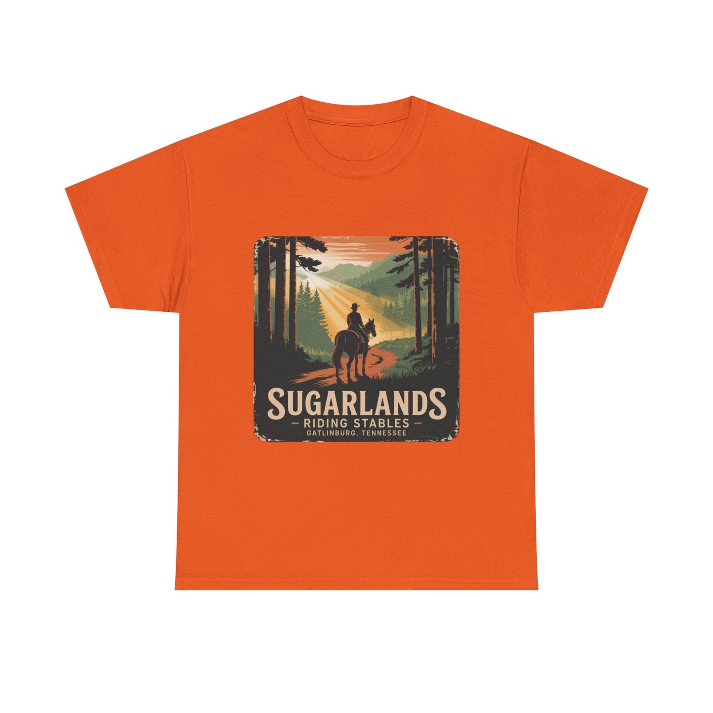 Sugarlands Riding Stables T-Shirt – Gatlinburg Tennessee Scenic Smoky Mountains Trail Tee