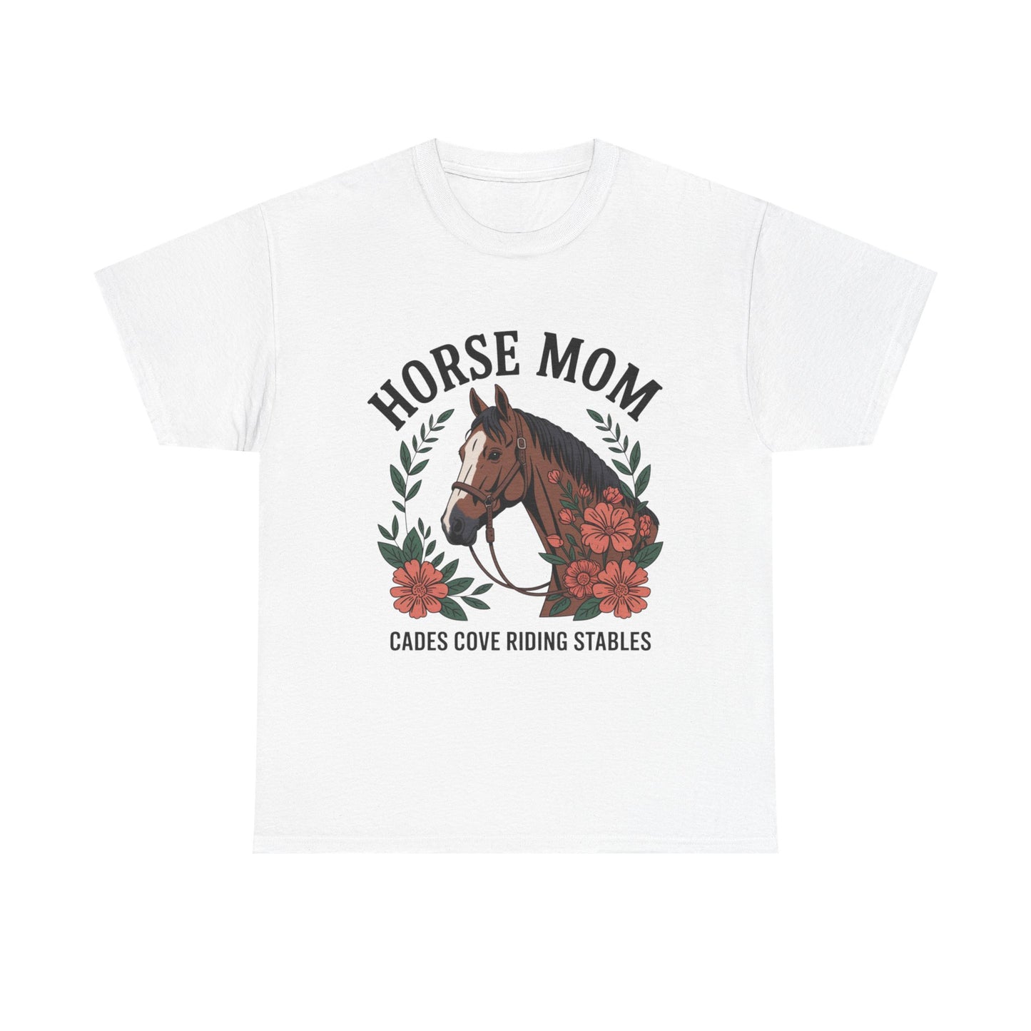 Horse Mom Cades Cove Riding Stables Shirt – Floral Horse Lover Smoky Mountains Tee
