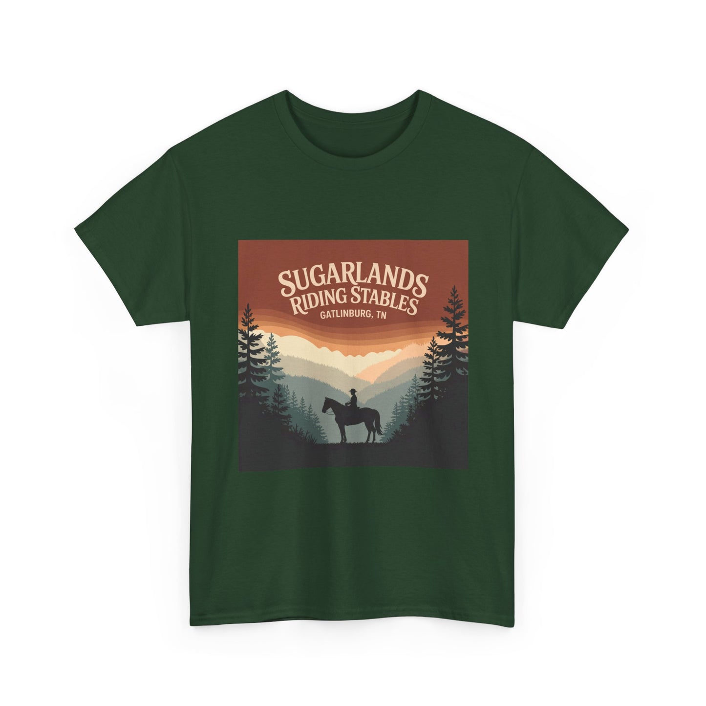 Sugarlands Riding Stables T-Shirt – Gatlinburg Tennessee Smoky Mountains Horseback Tee