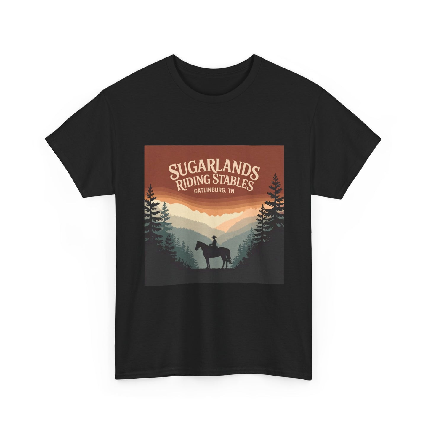 Sugarlands Riding Stables T-Shirt – Gatlinburg Tennessee Smoky Mountains Horseback Tee