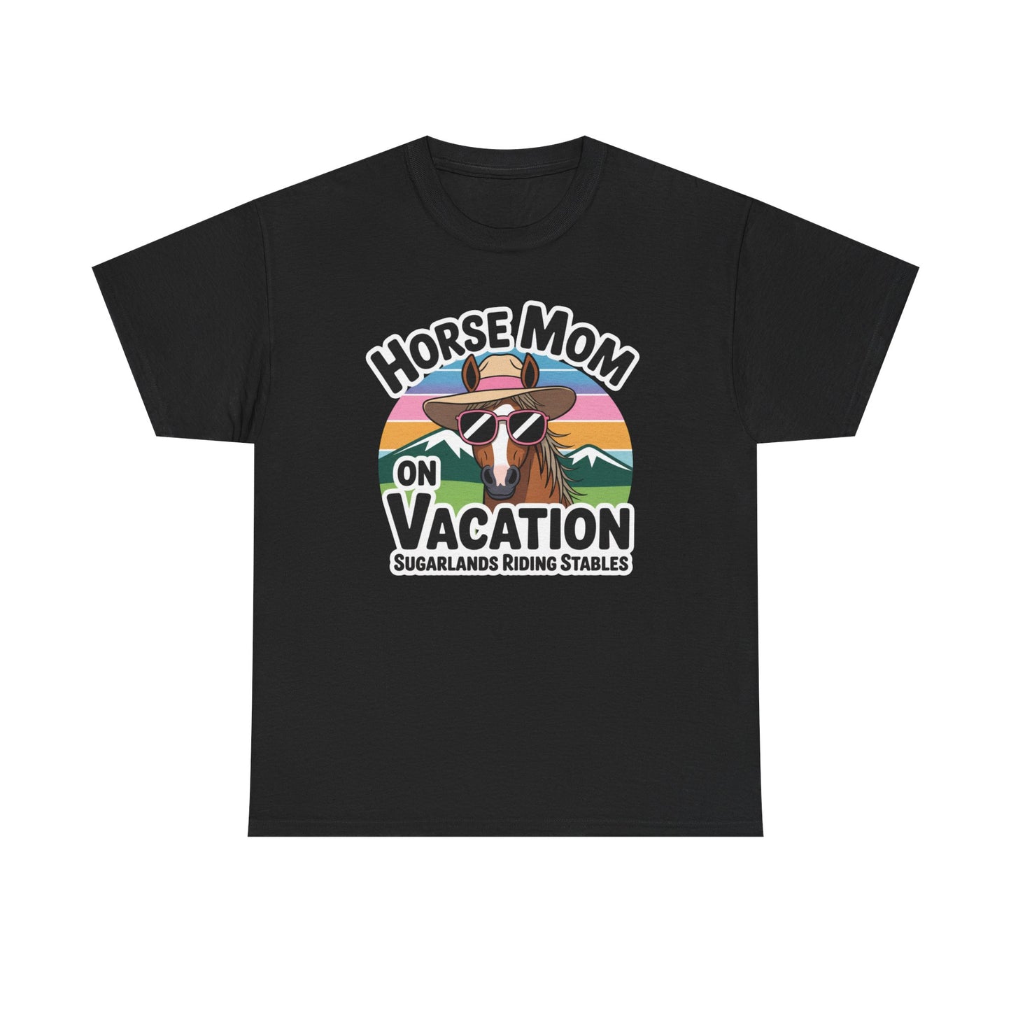 Horse Mom on Vacation Tee — Cute Retro Horse Riding Mom Shirt Sugarlands