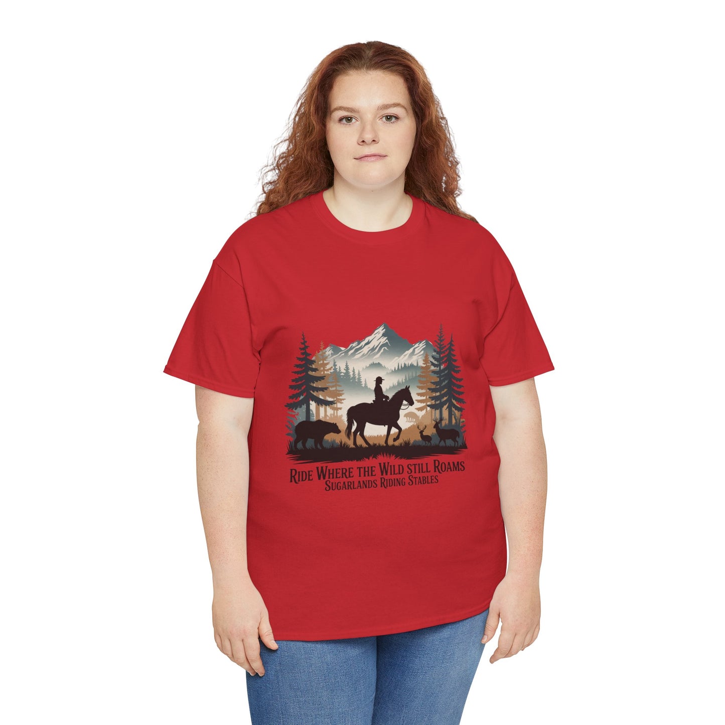 Ride Where the Wild Still Roams T-Shirt – Sugarlands Riding Stables Gatlinburg Tennessee Wildlife Tee