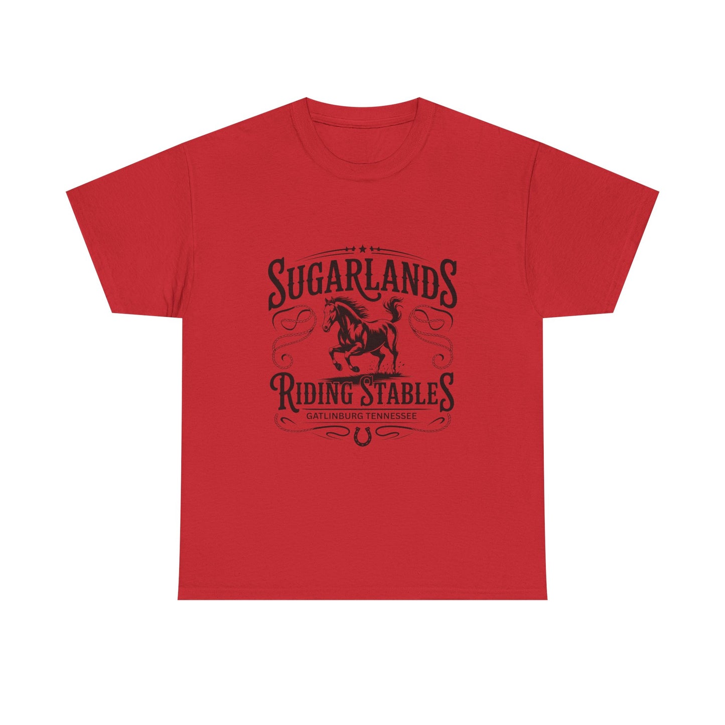 Sugarlands Riding Stables T-Shirt – Western Horse Design Gatlinburg Tennessee