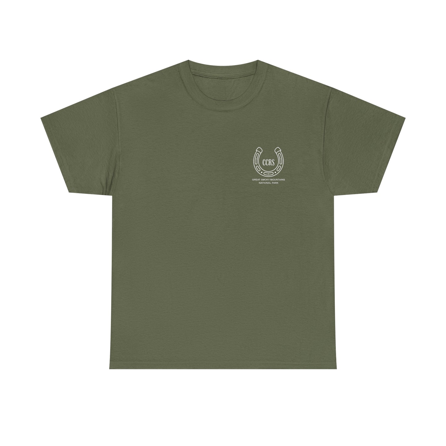 Cades Cove Riding Stables Retro Sunset Unisex Heavy Cotton Tee