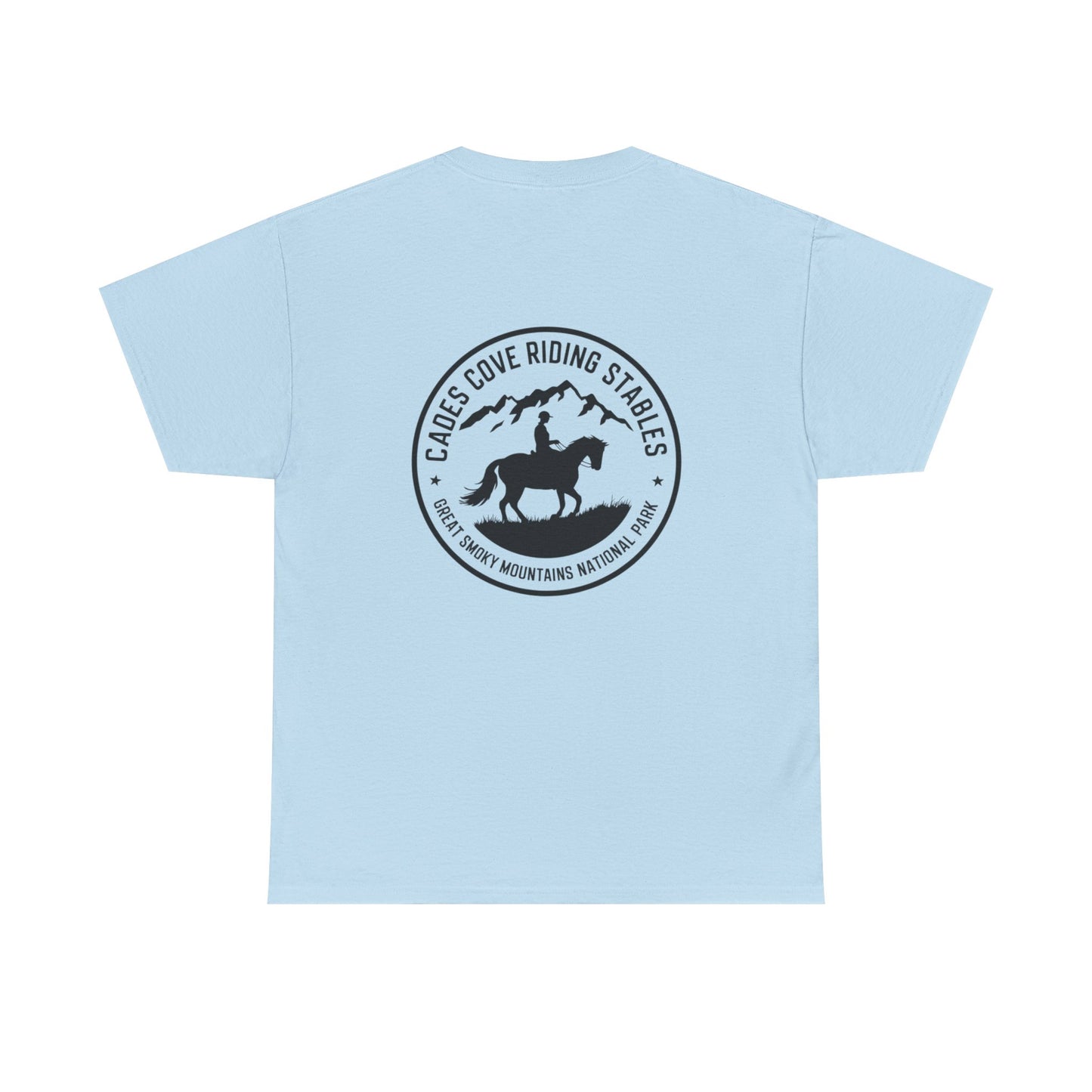 Cades Cove Rider in the Mountains