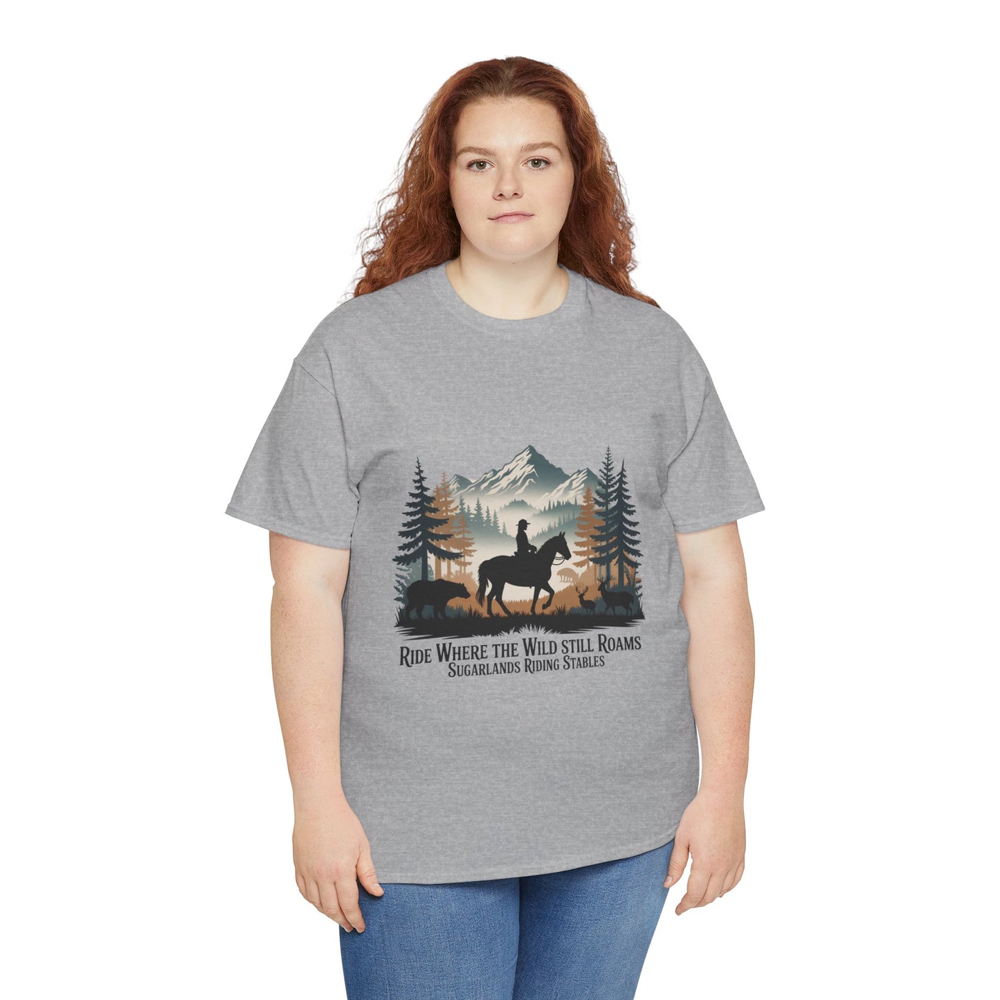 Ride Where the Wild Still Roams T-Shirt – Sugarlands Riding Stables Gatlinburg Tennessee Wildlife Tee
