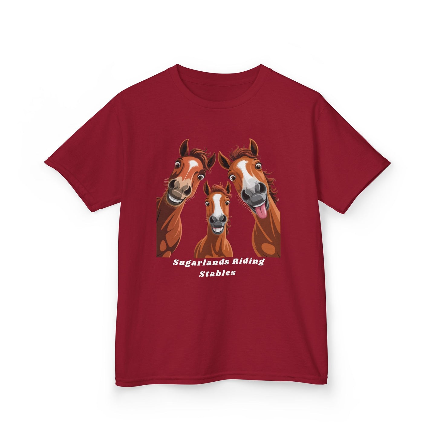 Happy Herd Trio Shirt – Funny Horse Faces Sugarlands Riding Stables Design