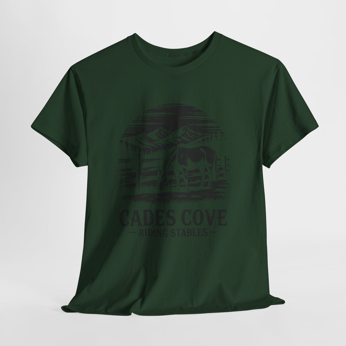 Cades Cove Riding Stables Mountain Horse Shirt – Smoky Mountains Horse Lover Tee