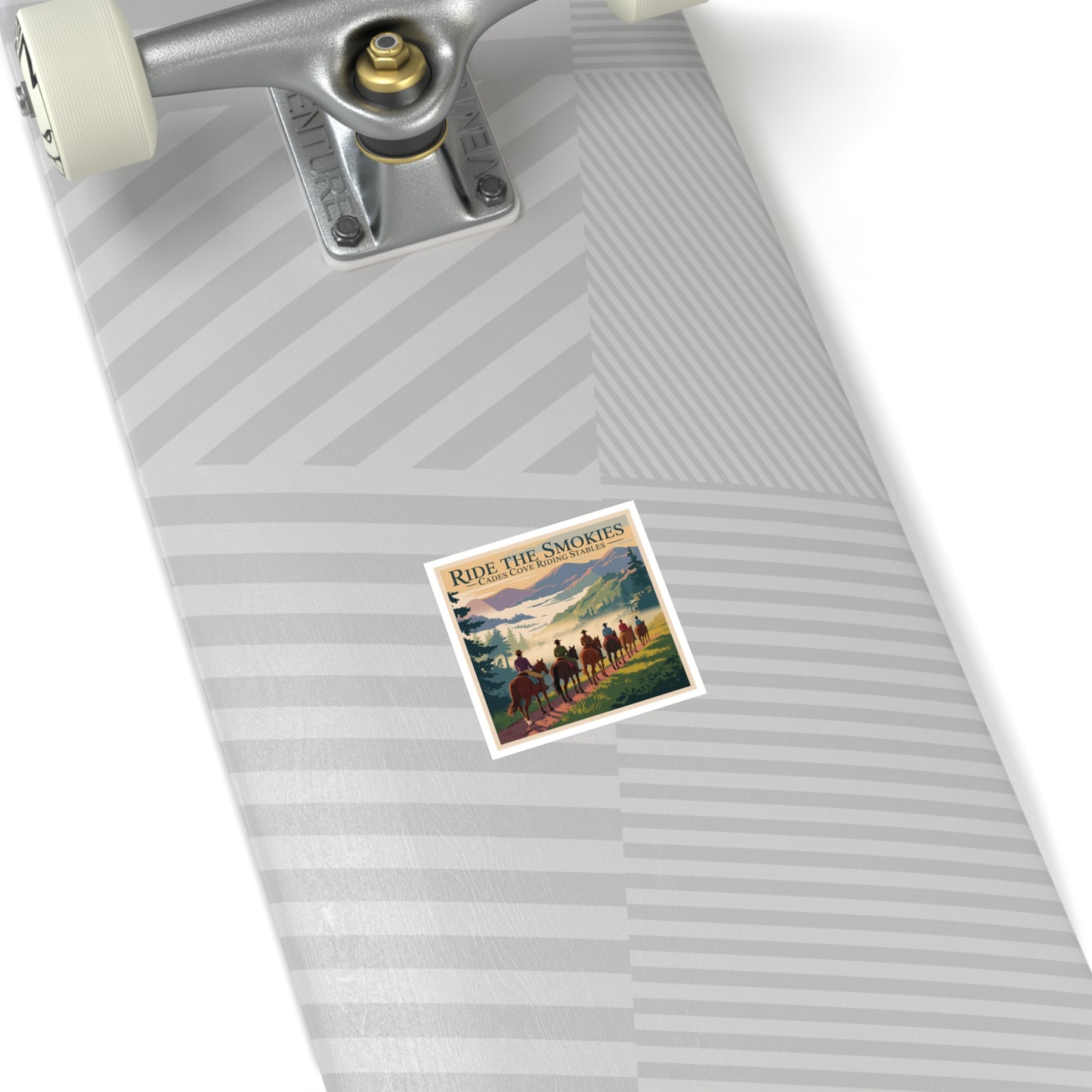 Ride the Smokies Sticker – Cades Cove Riding Stables Smoky Mountains Horseback Riding Decal