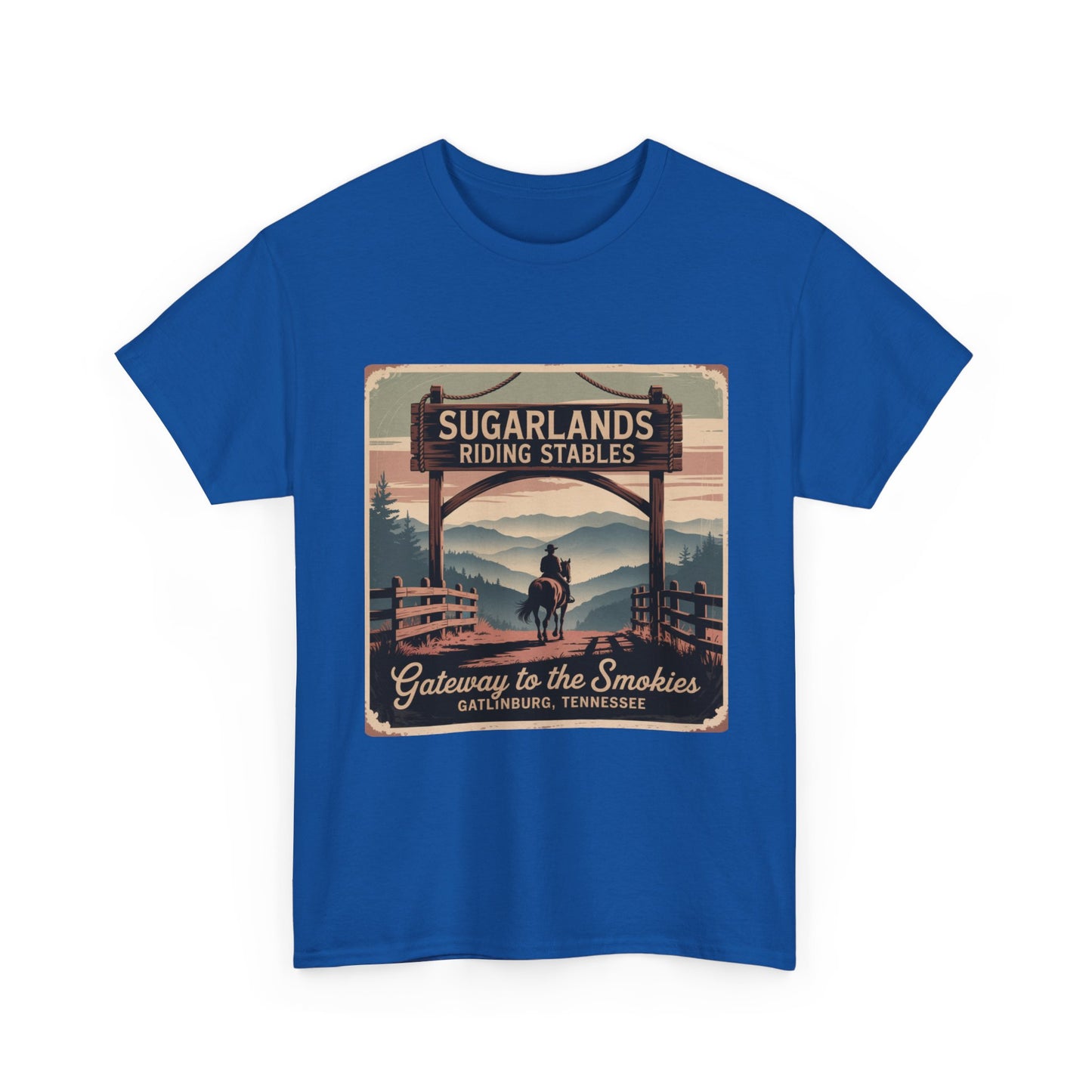 Sugarlands Riding Stables T-Shirt – Gateway to the Smokies Gatlinburg Tennessee Horseback Tee