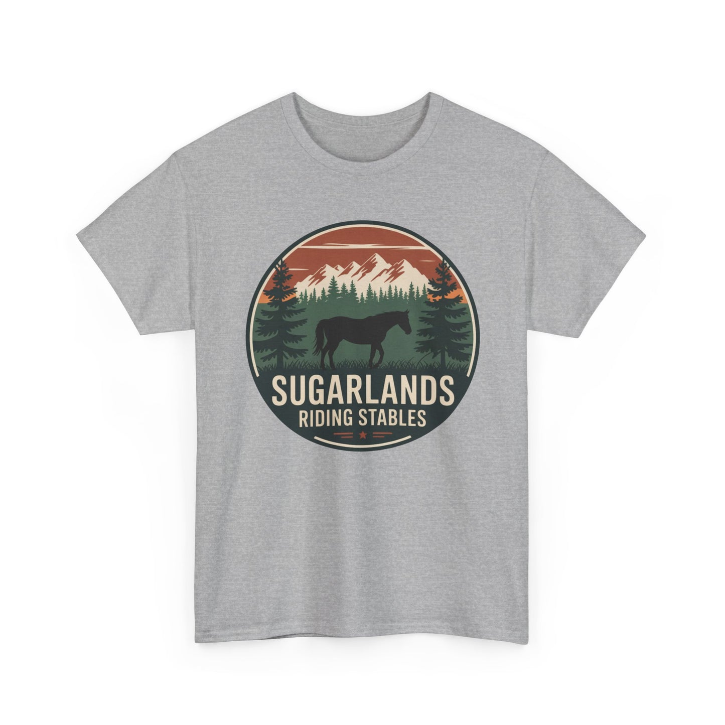 Sugarlands Riding Stables Mountain Horse Shirt – Great Smoky Mountains Trail Riding Tee
