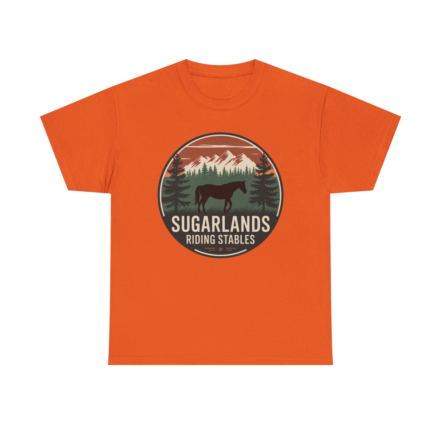 Sugarlands Riding Stables Mountain Horse Shirt – Great Smoky Mountains Trail Riding Tee