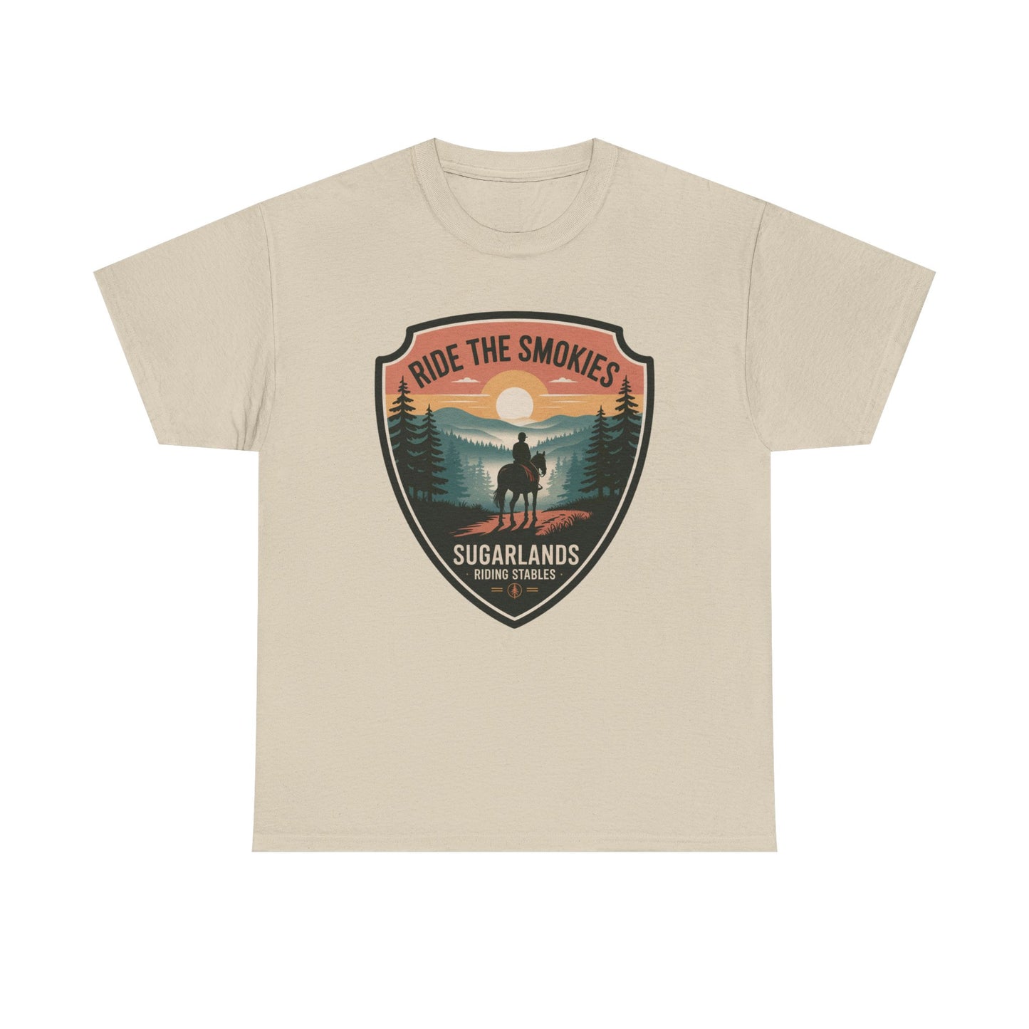 Ride The Smokies Sugarlands Riding Stables Shirt – Great Smoky Mountains Horseback Riding Tee