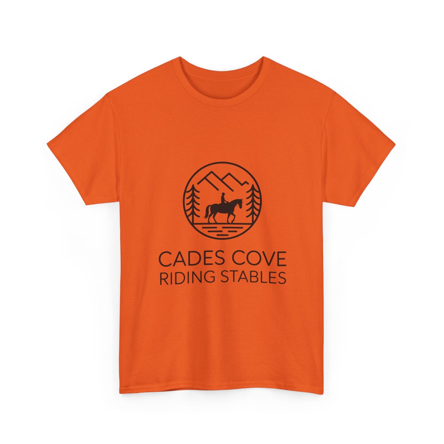 Cades Cove Riding Stables Circle Emblem T-Shirt – Smoky Mountains Western Trail Ride Tee