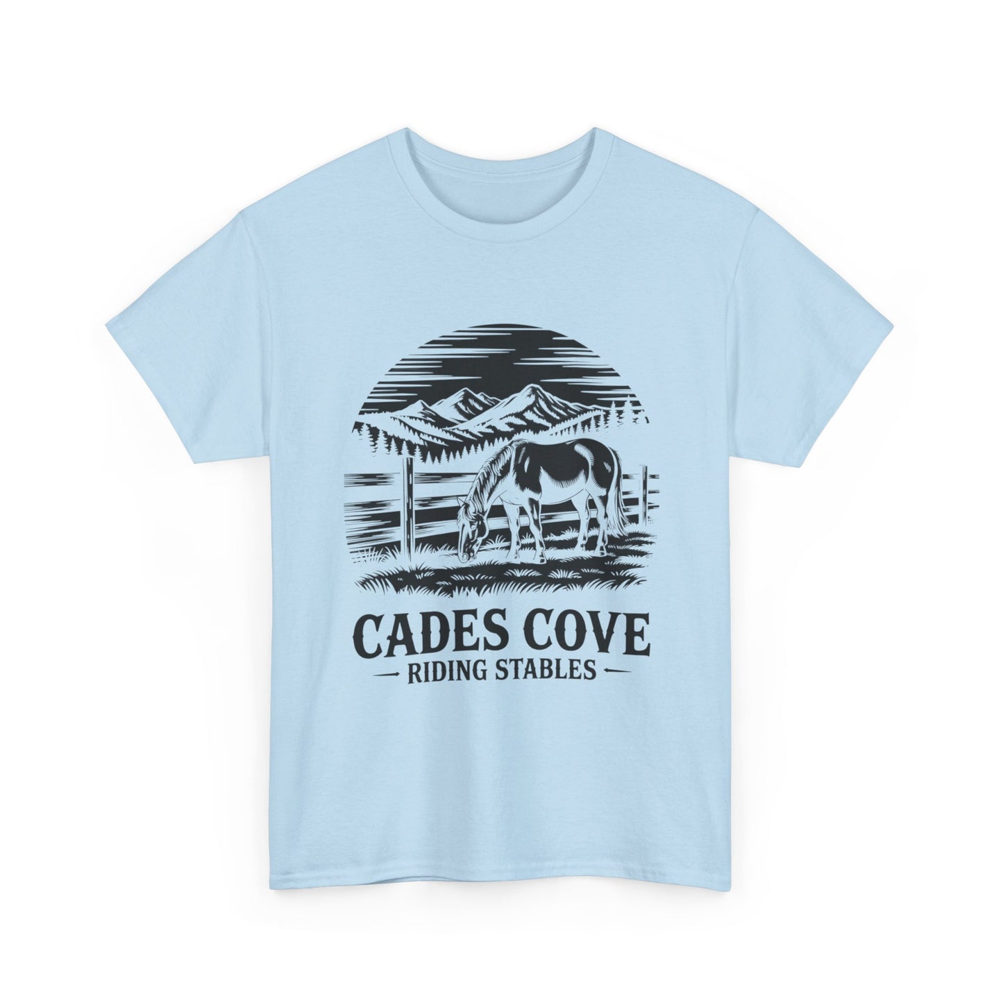 Cades Cove Riding Stables Mountain Horse Shirt – Smoky Mountains Horse Lover Tee