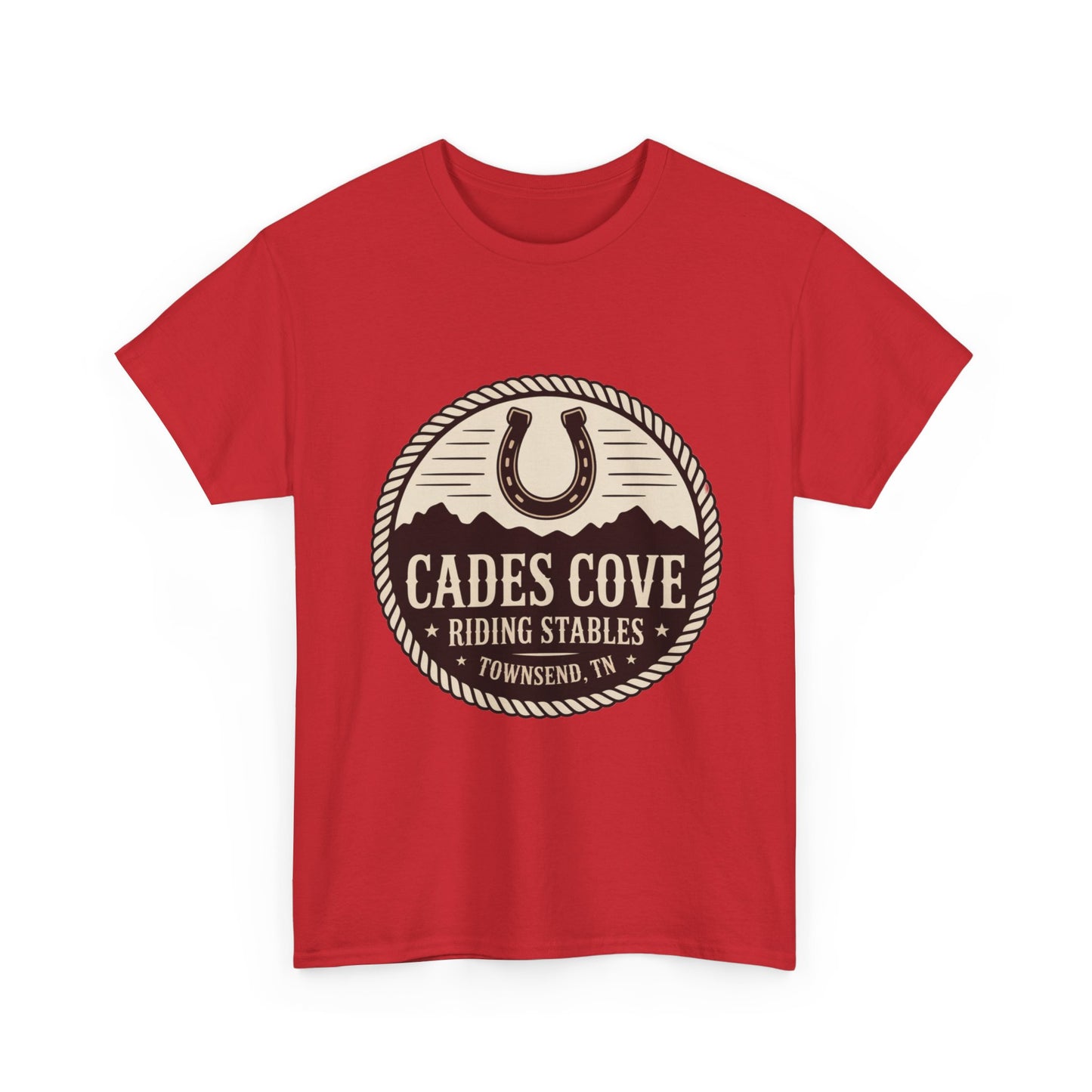 Cades Cove Riding Stables Townsend TN T-Shirt – Smoky Mountains Western Logo Tee