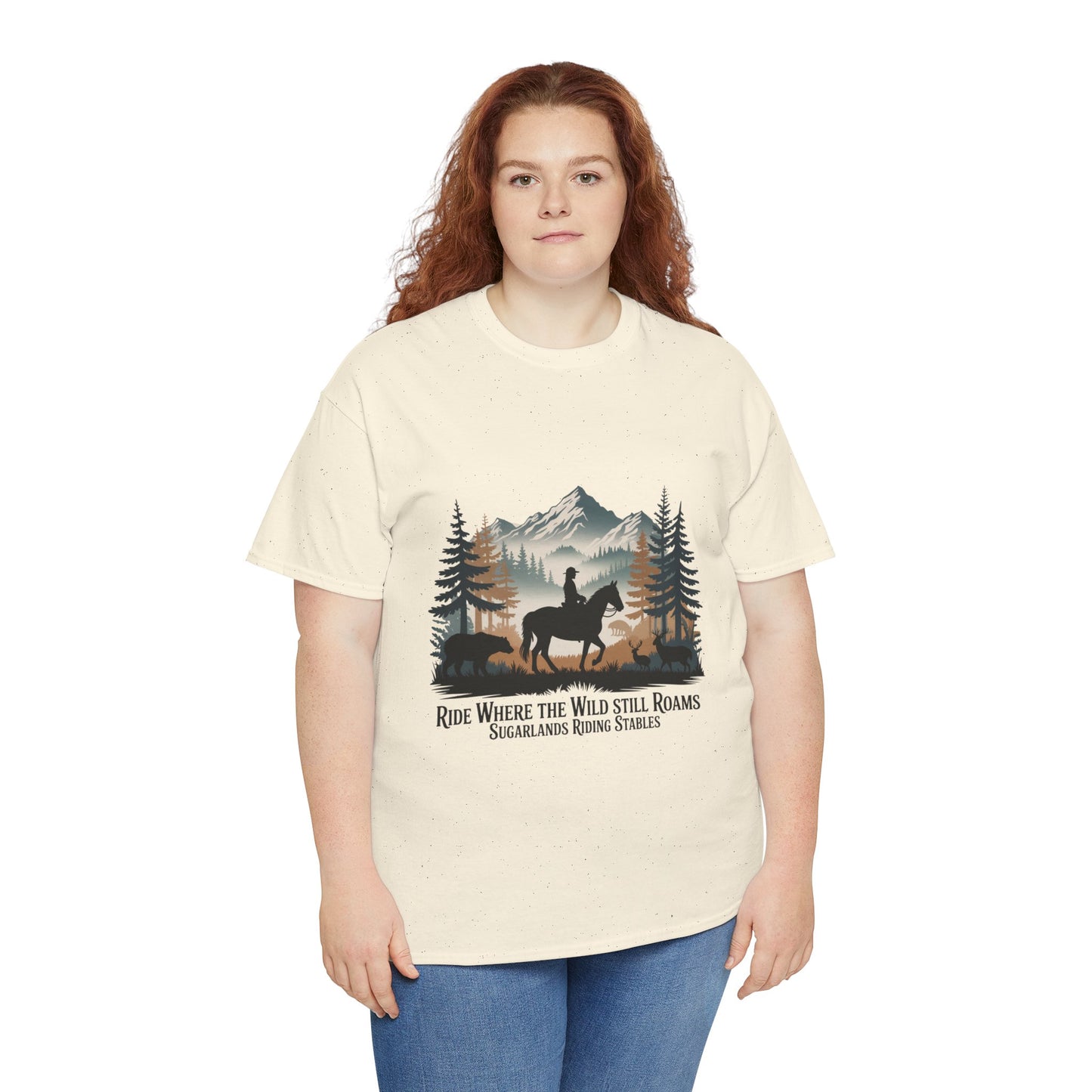 Ride Where the Wild Still Roams T-Shirt – Sugarlands Riding Stables Gatlinburg Tennessee Wildlife Tee