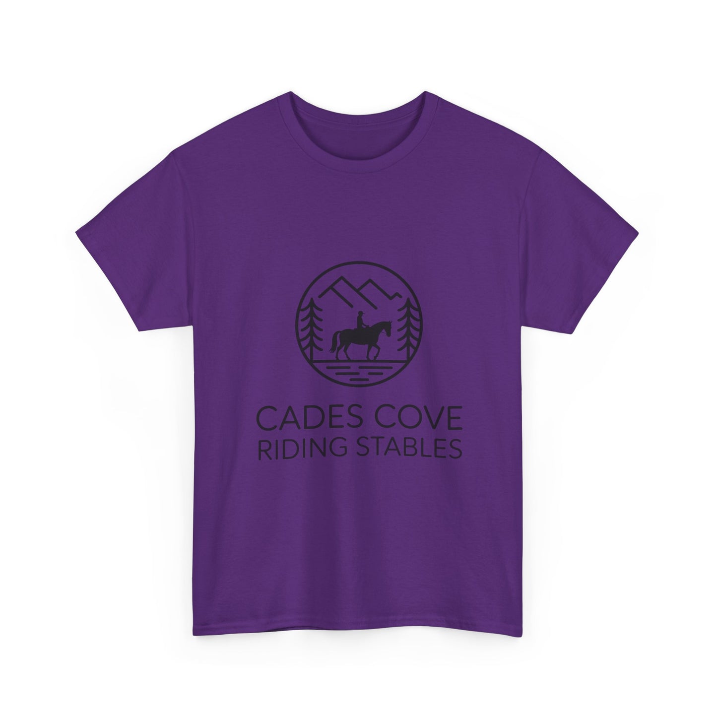 Cades Cove Riding Stables Circle Emblem T-Shirt – Smoky Mountains Western Trail Ride Tee
