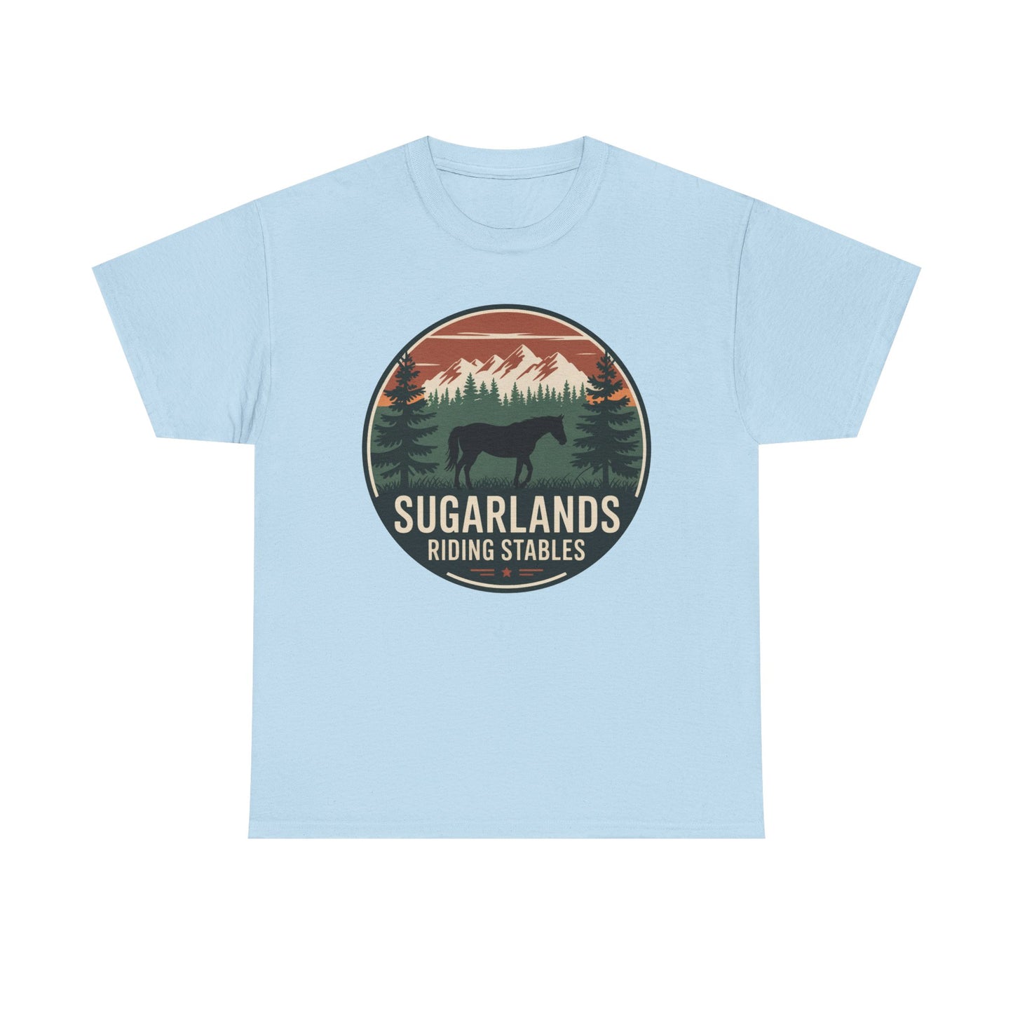 Sugarlands Riding Stables Mountain Horse Shirt – Great Smoky Mountains Trail Riding Tee