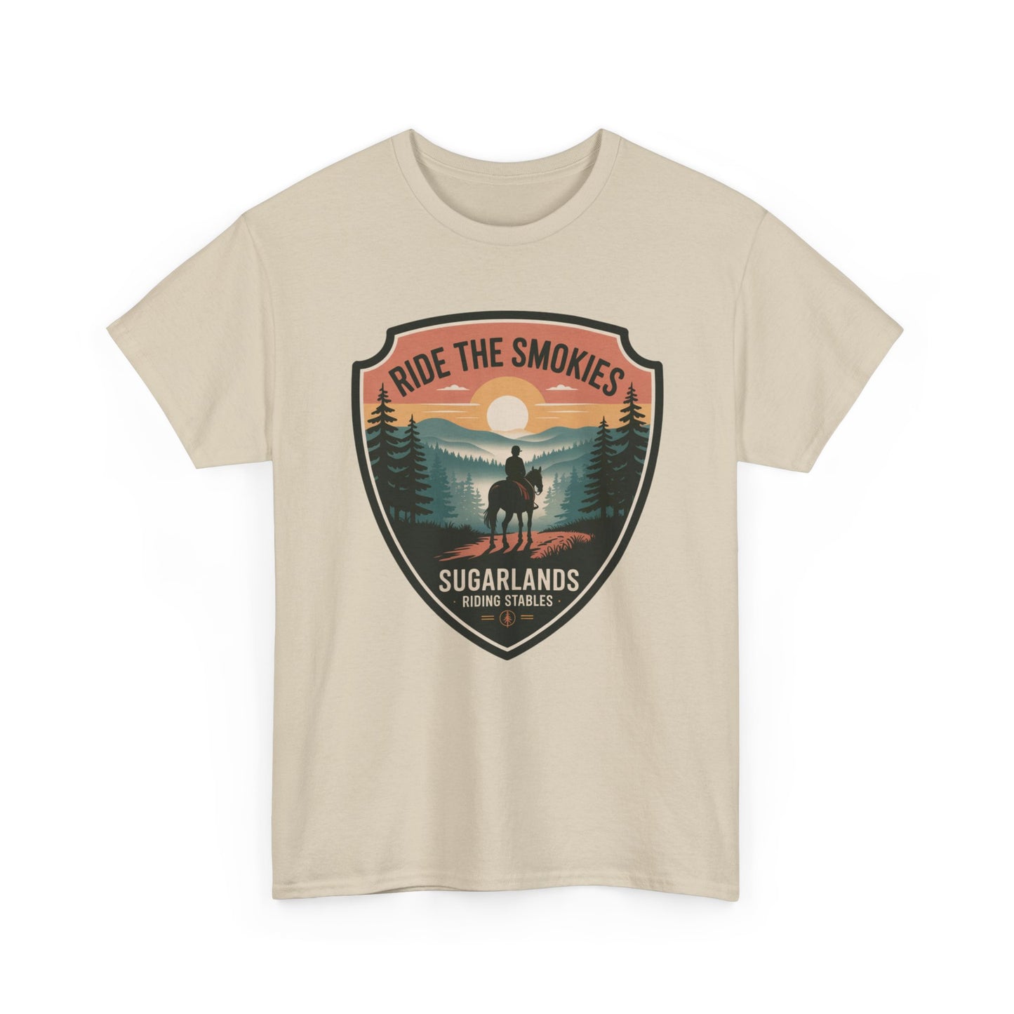Ride The Smokies Sugarlands Riding Stables Shirt – Great Smoky Mountains Horseback Riding Tee