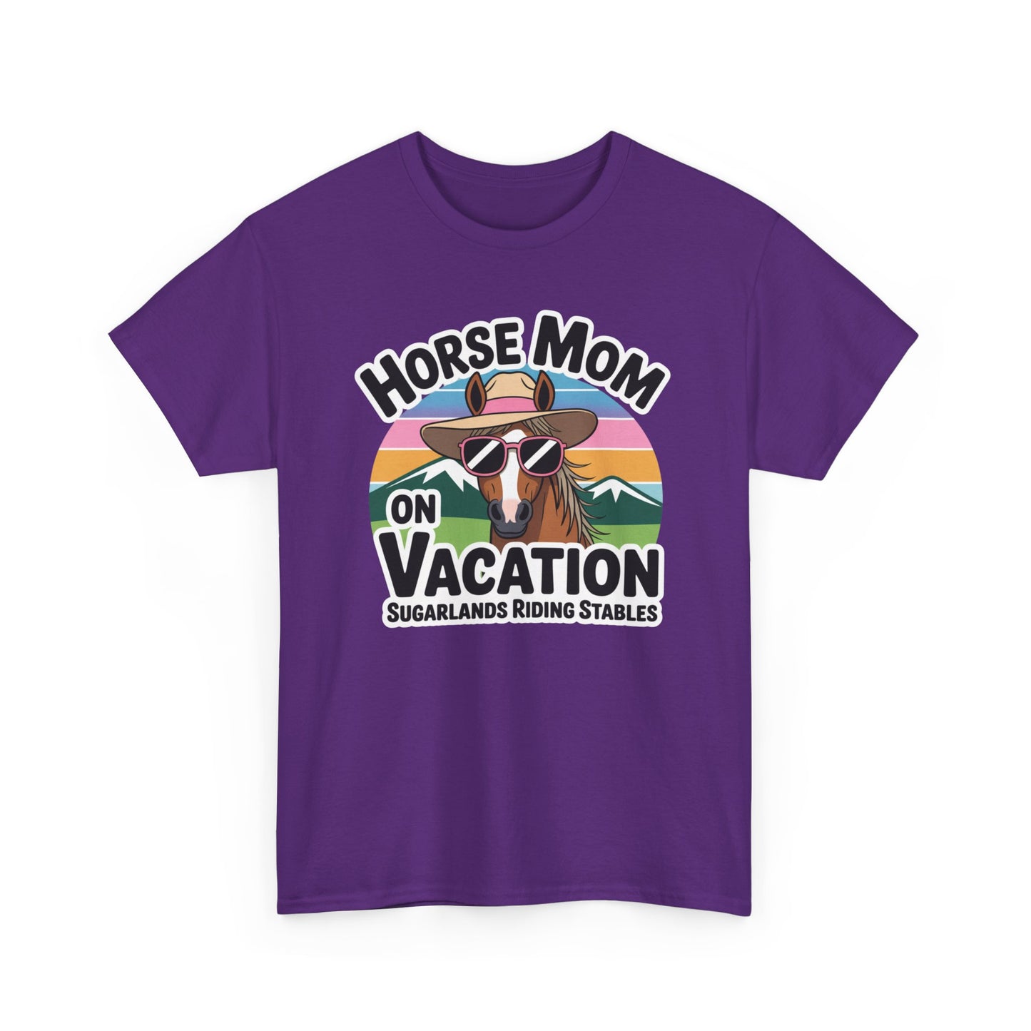 Horse Mom on Vacation Tee — Cute Retro Horse Riding Mom Shirt Sugarlands