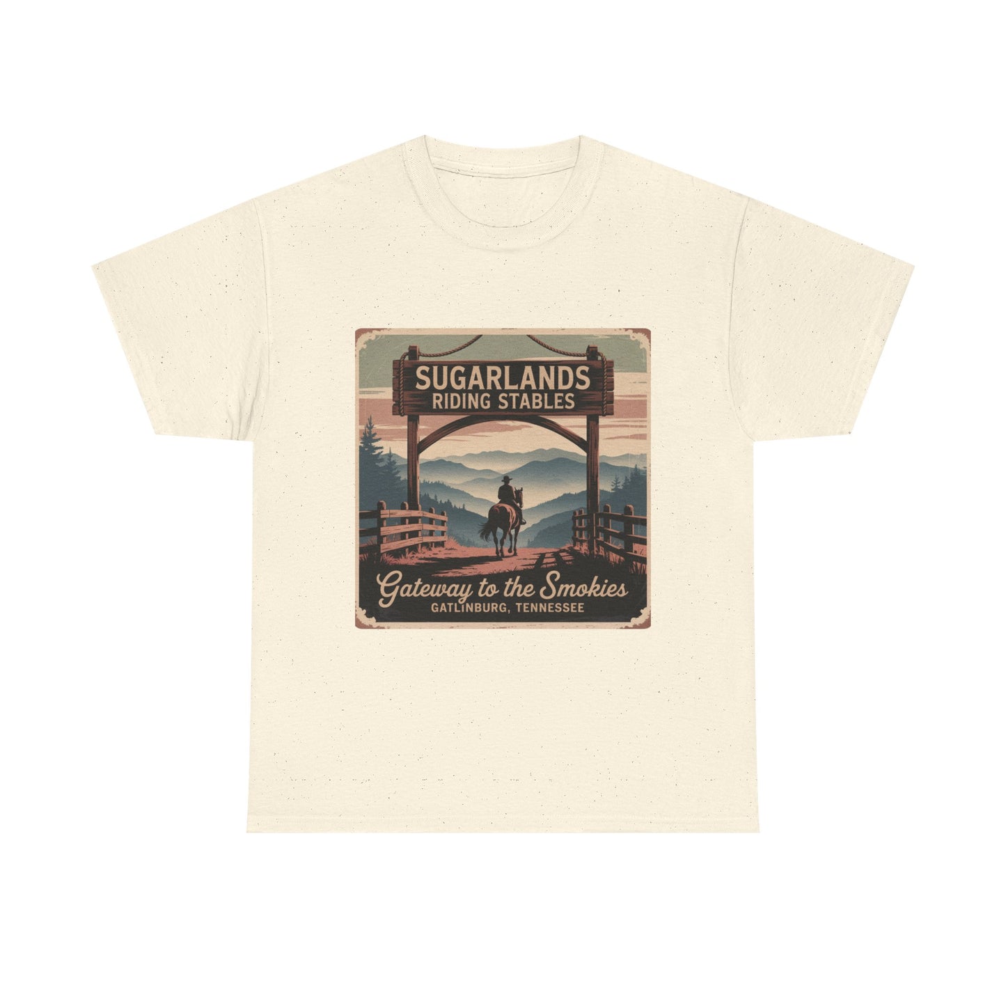 Sugarlands Riding Stables T-Shirt – Gateway to the Smokies Gatlinburg Tennessee Horseback Tee