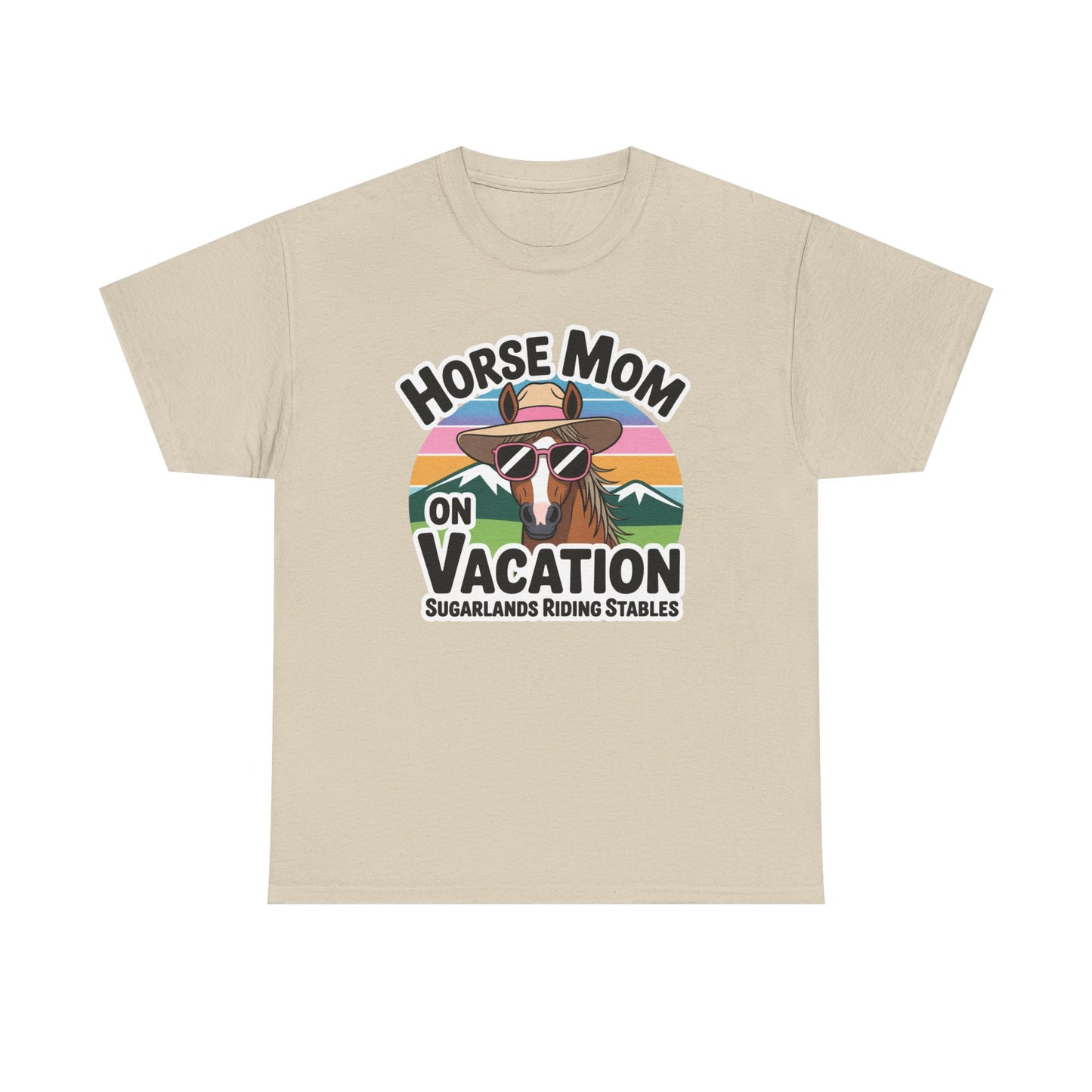 Horse Mom on Vacation Tee — Cute Retro Horse Riding Mom Shirt Sugarlands