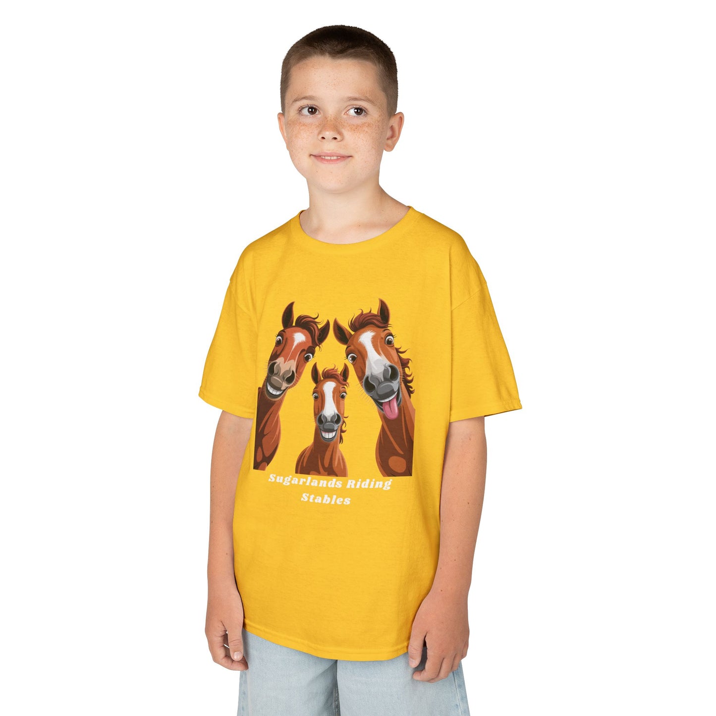 Happy Herd Trio Shirt – Funny Horse Faces Sugarlands Riding Stables Design