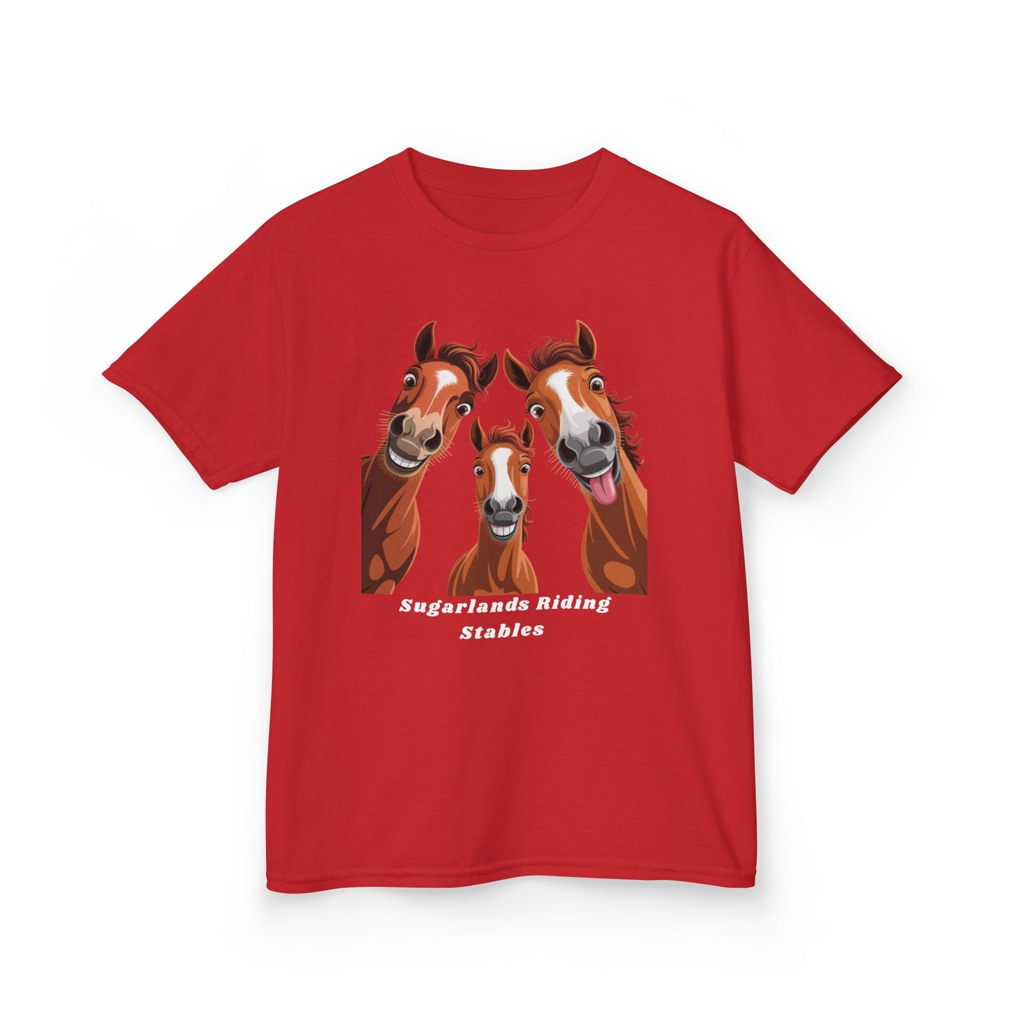 Happy Herd Trio Shirt – Funny Horse Faces Sugarlands Riding Stables Design