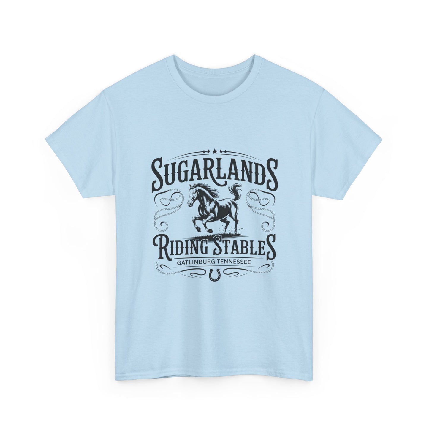 Sugarlands Riding Stables T-Shirt – Western Horse Design Gatlinburg Tennessee