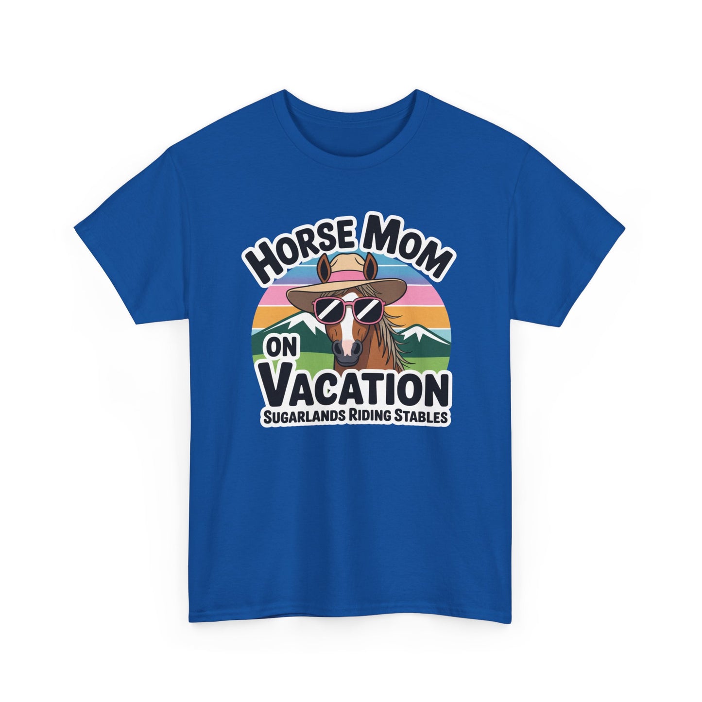 Horse Mom on Vacation Tee — Cute Retro Horse Riding Mom Shirt Sugarlands