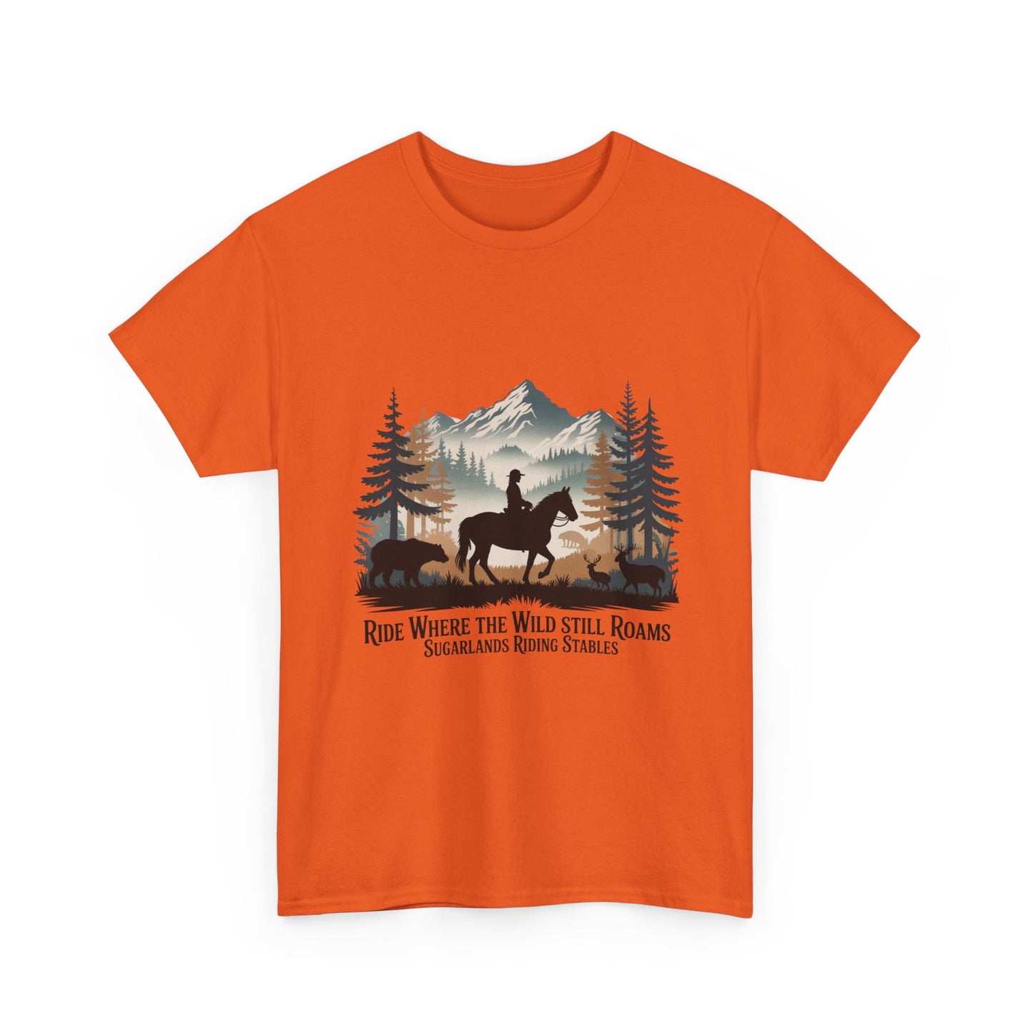 Ride Where the Wild Still Roams T-Shirt – Sugarlands Riding Stables Gatlinburg Tennessee Wildlife Tee