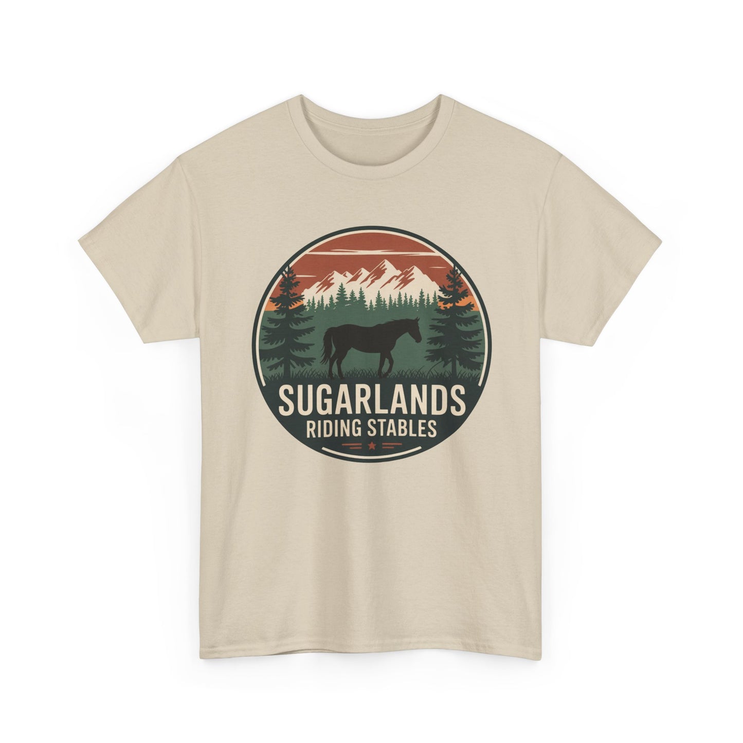 Sugarlands Riding Stables Mountain Horse Shirt – Great Smoky Mountains Trail Riding Tee