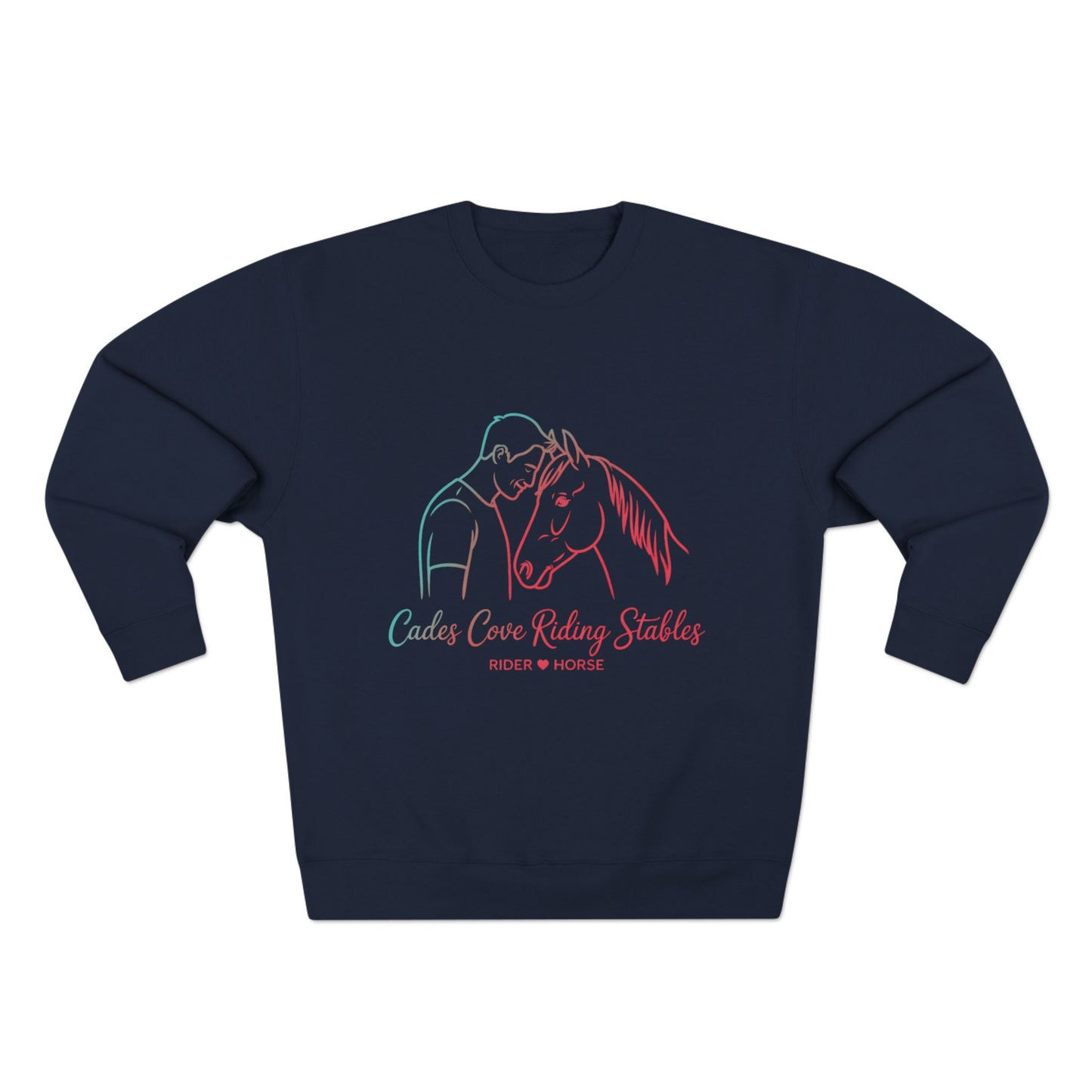 Cades Cove Brotherhood – Rider ♥ Horse (Sunset Edition) Unisex Crewneck Sweatshirt