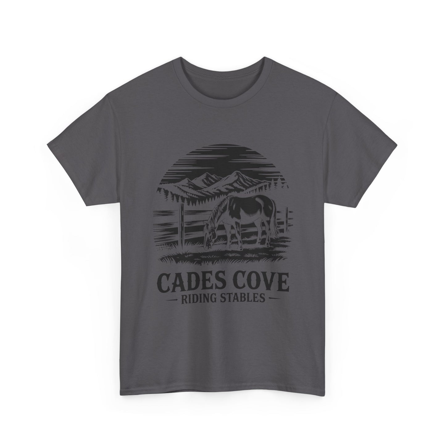 Cades Cove Riding Stables Mountain Horse Shirt – Smoky Mountains Horse Lover Tee