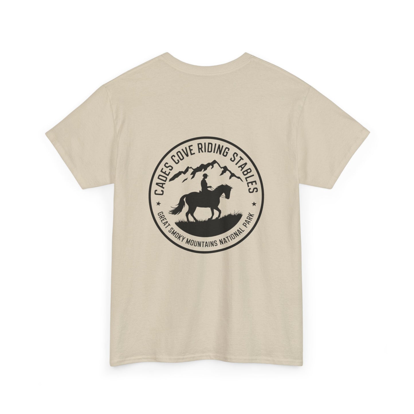 Cades Cove Rider in the Mountains