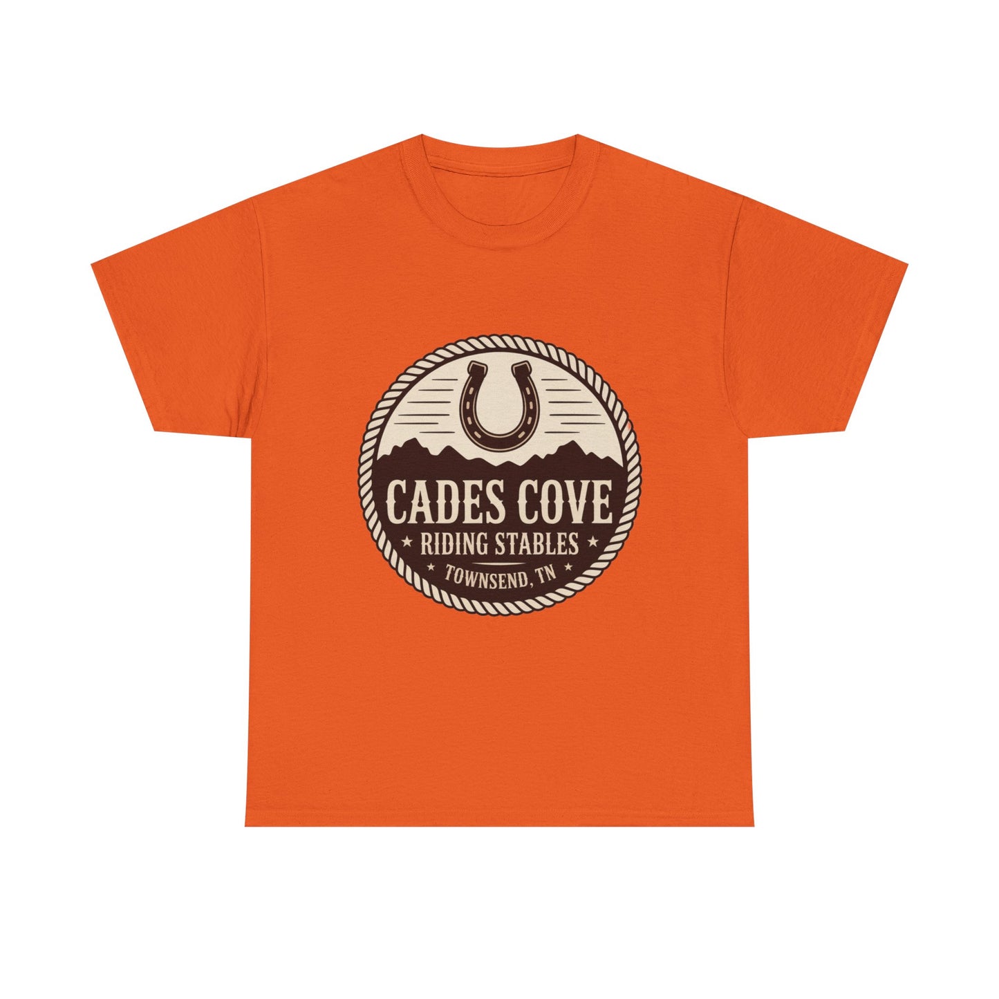 Cades Cove Riding Stables Townsend TN T-Shirt – Smoky Mountains Western Logo Tee