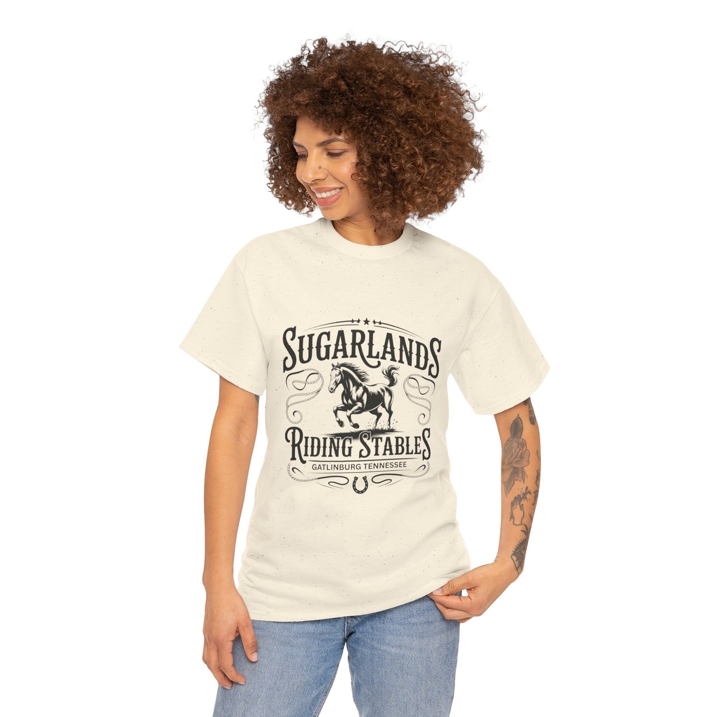 Sugarlands Riding Stables T-Shirt – Western Horse Design Gatlinburg Tennessee