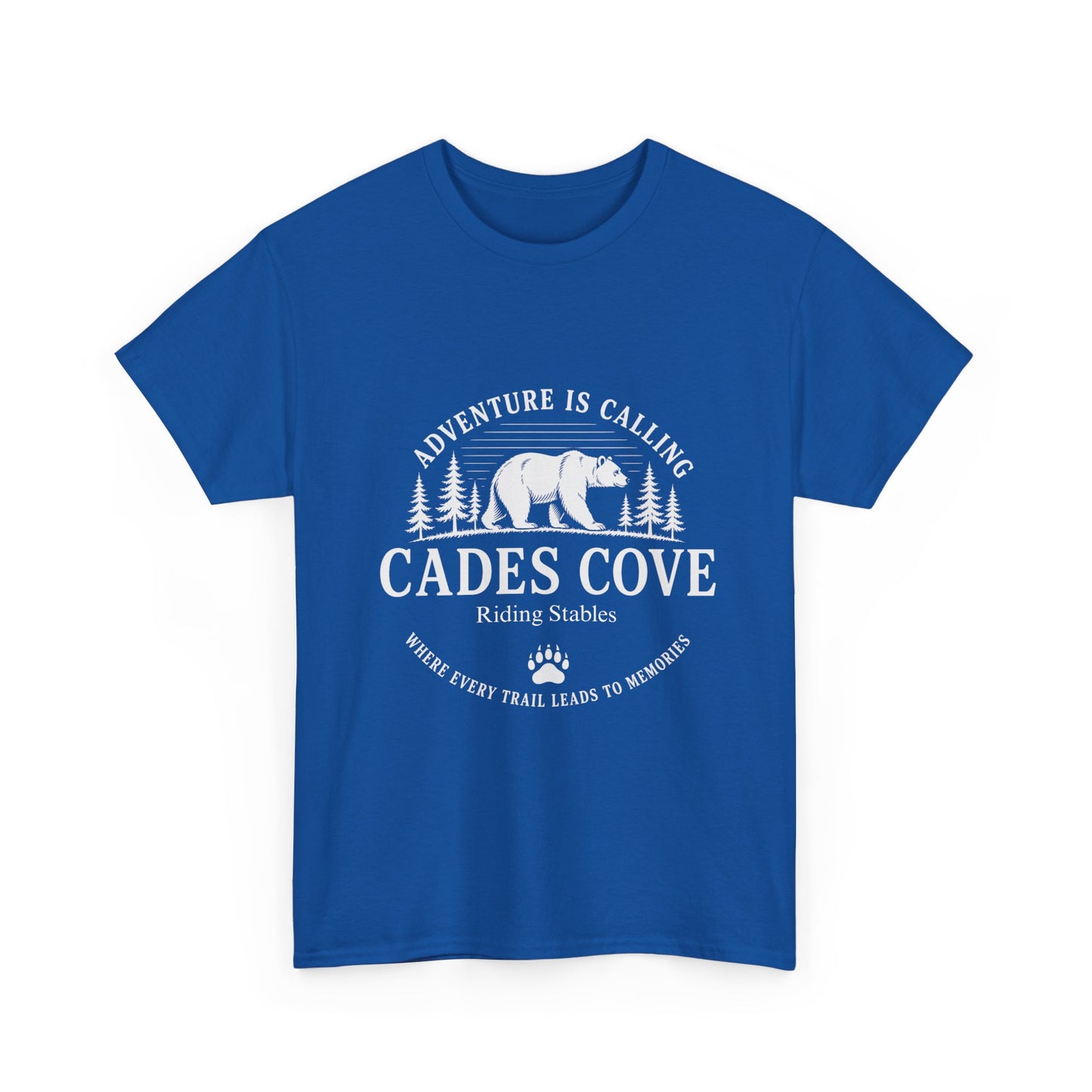 Cades Cove Riding Stables Adventure Is Calling Bear T-Shirt – Adult Smoky Mountains Tee