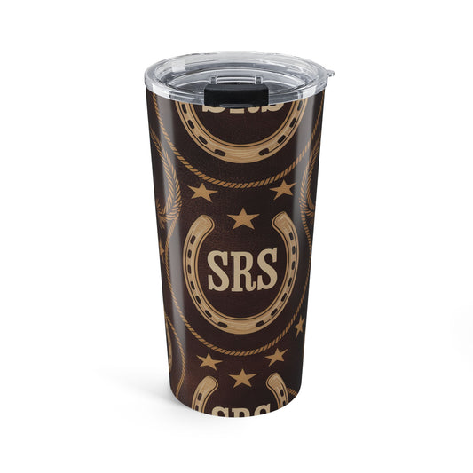 SRS Western Emblem – Sugarlands Riding Stables Tumbler Design 20oz