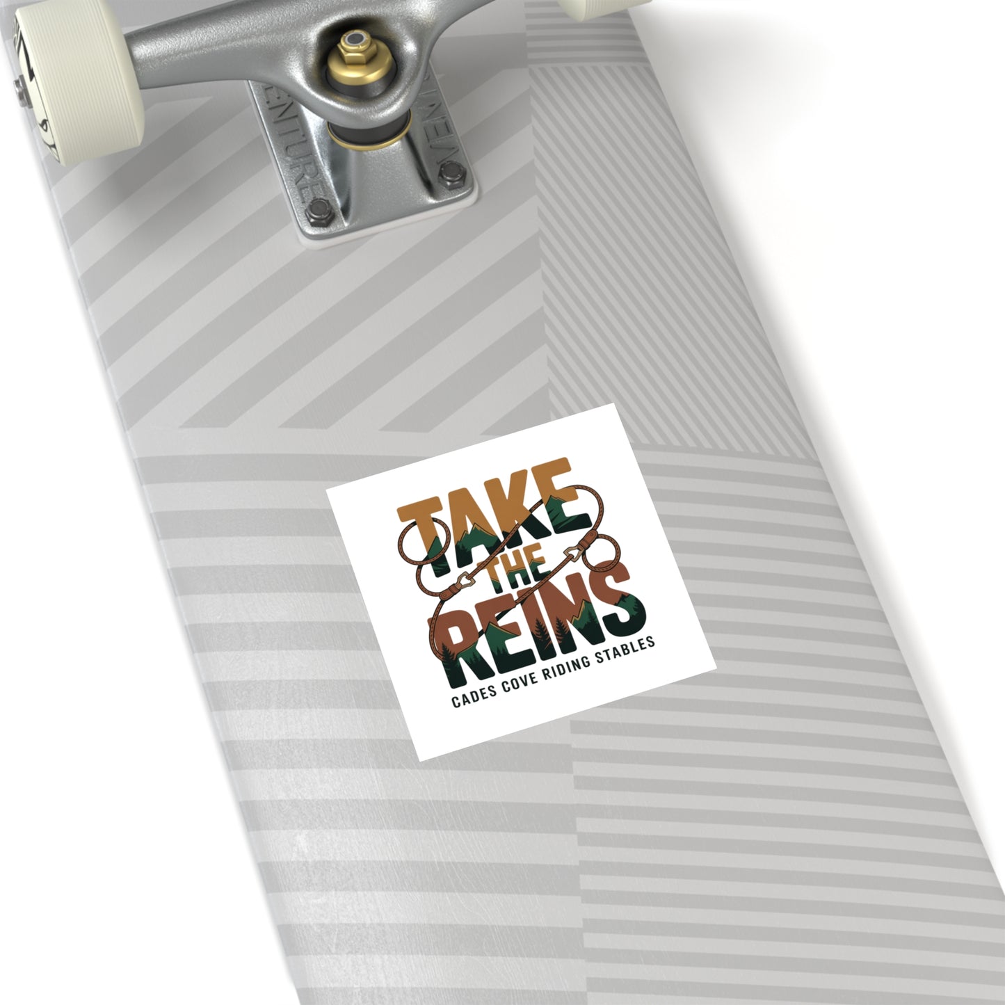 Take the Reins Sticker – Cades Cove Riding Stables Smoky Mountains Western Decal