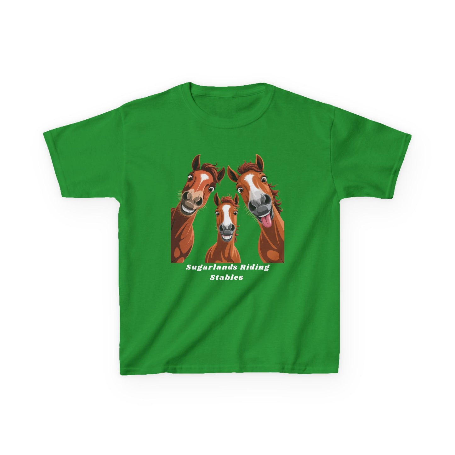 Happy Herd Trio Shirt – Funny Horse Faces Sugarlands Riding Stables Design