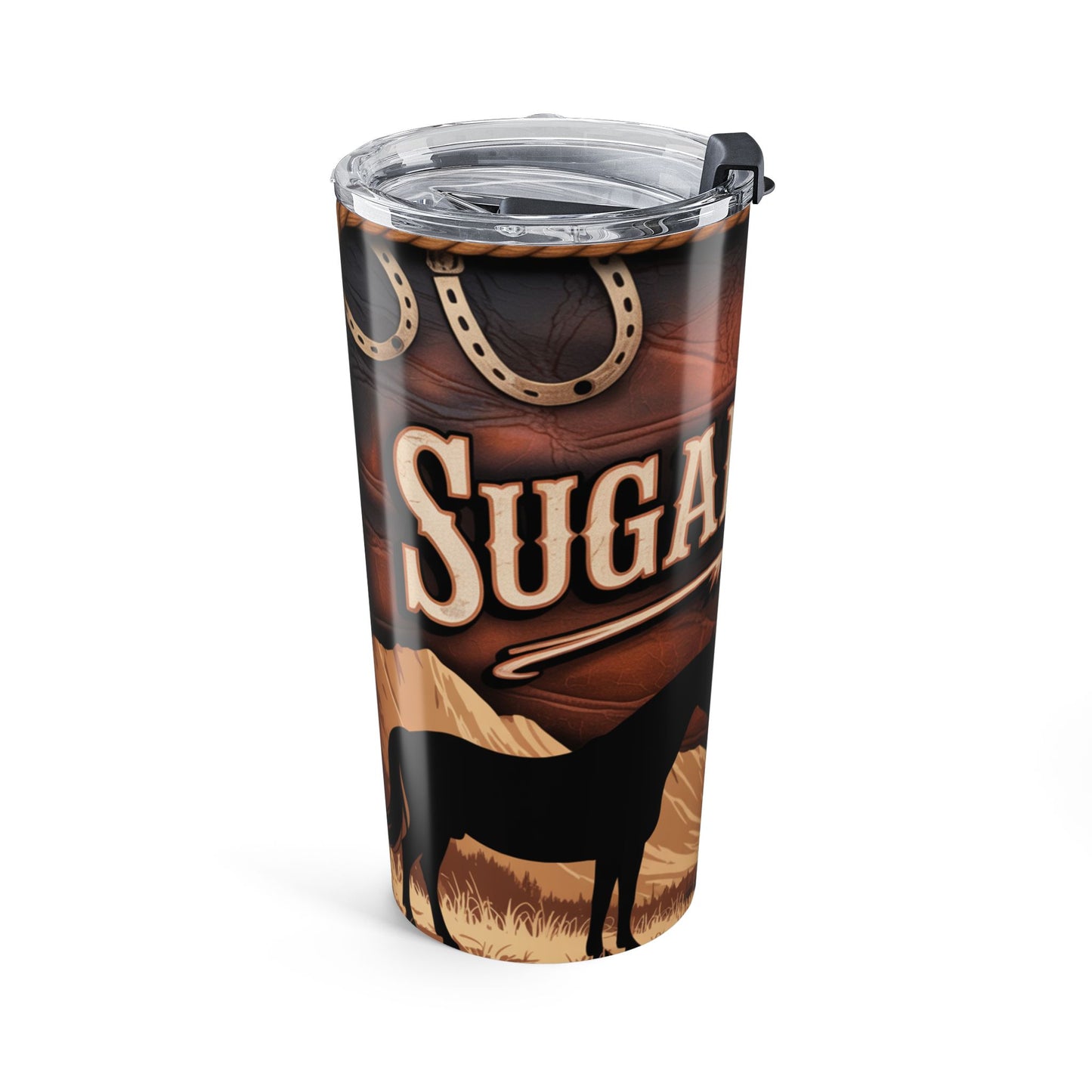 Mountain Range Emblem – Sugarlands Riding Stables Tumbler Design 20oz