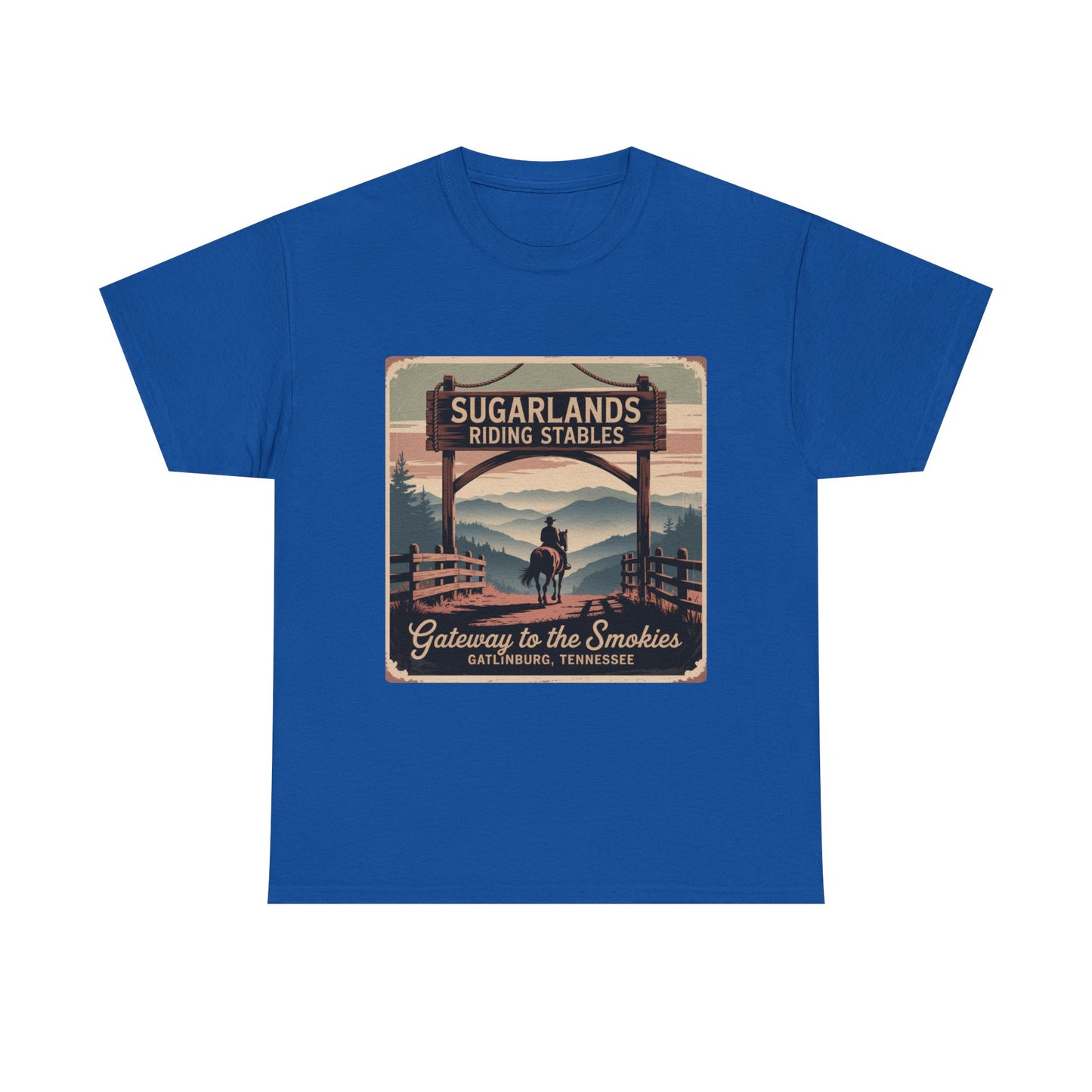 Sugarlands Riding Stables T-Shirt – Gateway to the Smokies Gatlinburg Tennessee Horseback Tee