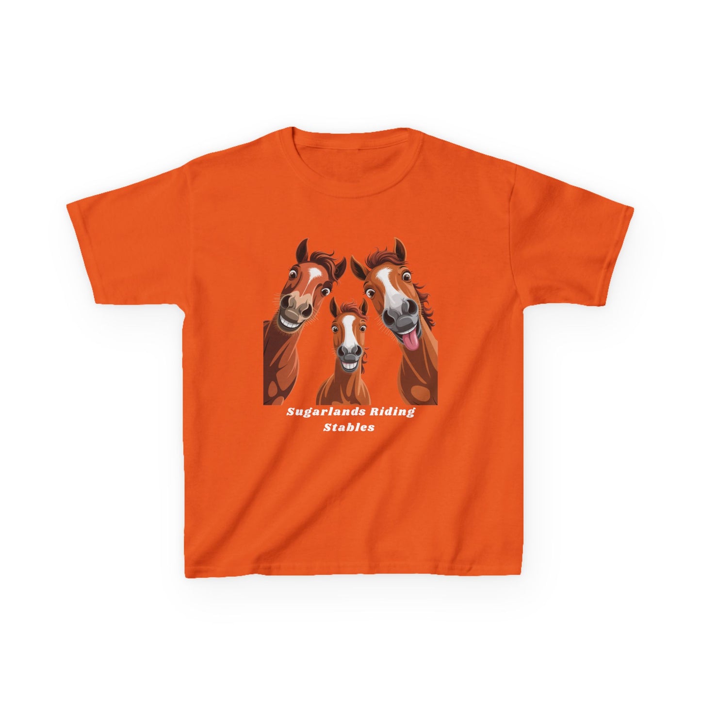 Happy Herd Trio Shirt – Funny Horse Faces Sugarlands Riding Stables Design