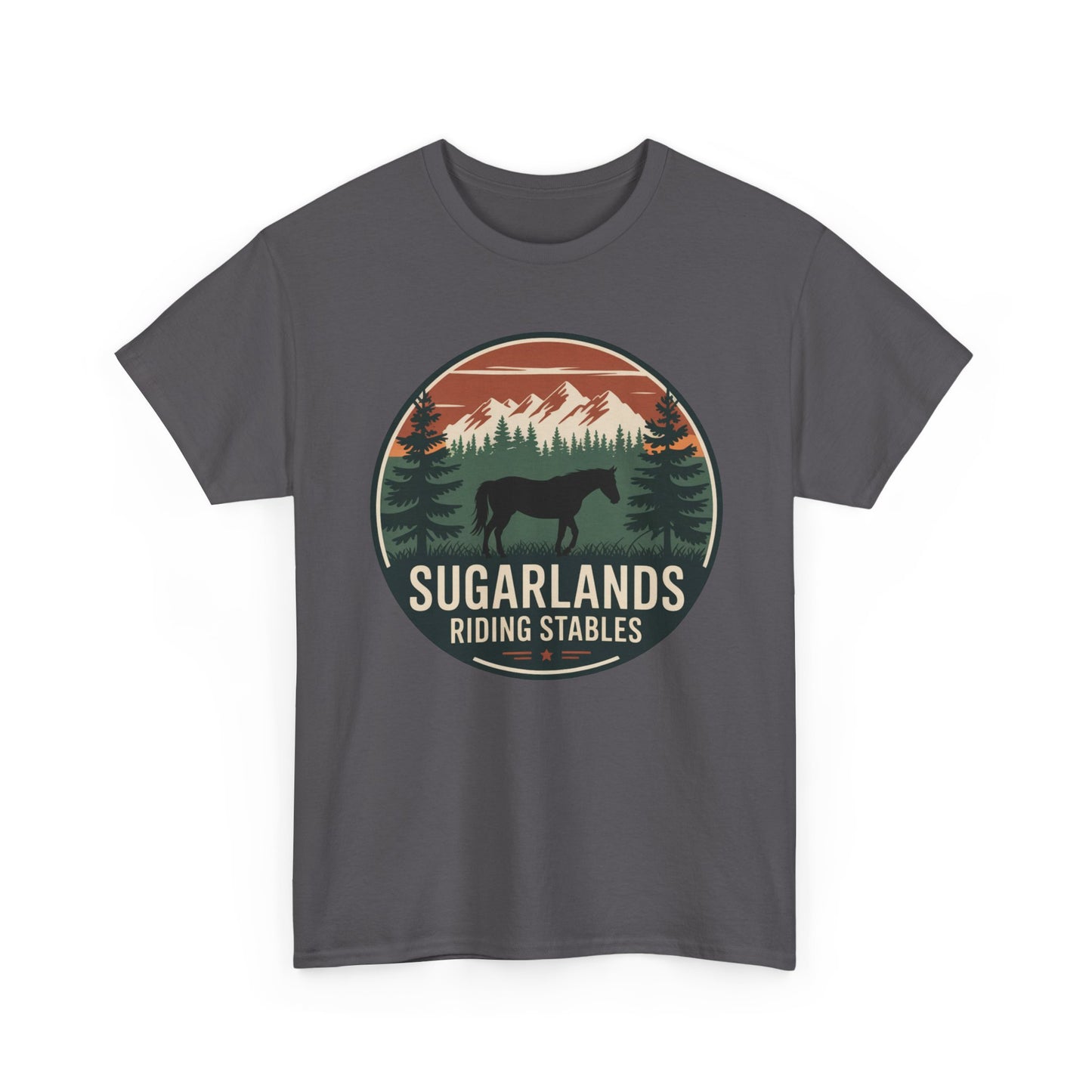 Sugarlands Riding Stables Mountain Horse Shirt – Great Smoky Mountains Trail Riding Tee
