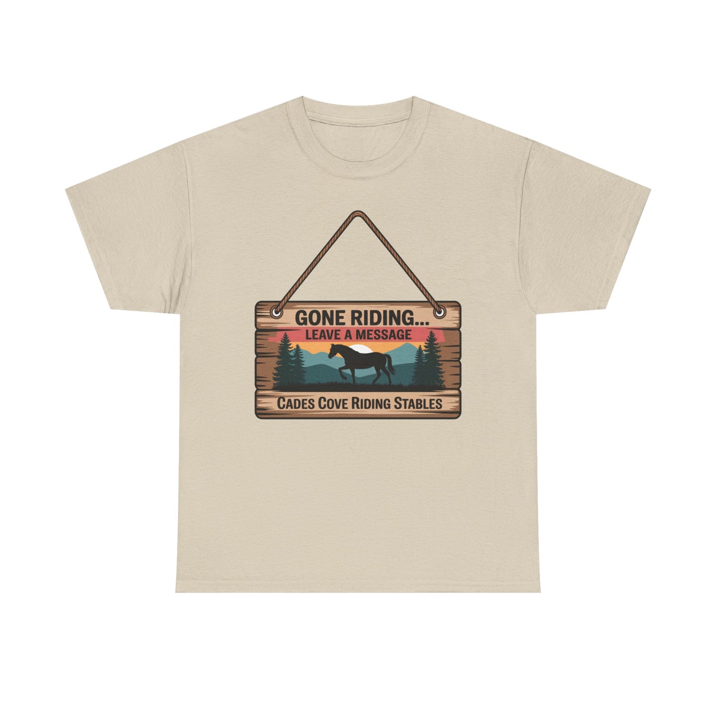 Gone Riding Leave a Message Cades Cove Riding Stables Shirt – Funny Horse Lover Tee