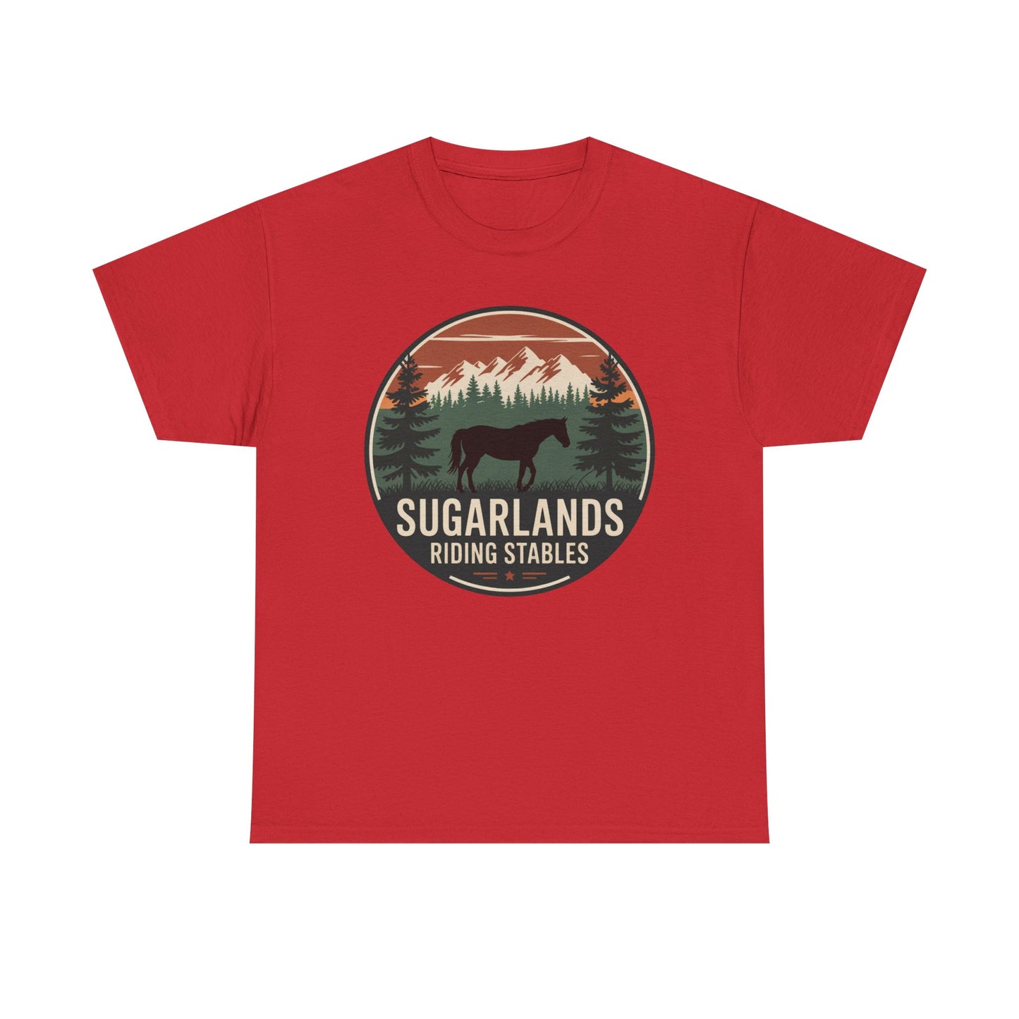 Sugarlands Riding Stables Mountain Horse Shirt – Great Smoky Mountains Trail Riding Tee